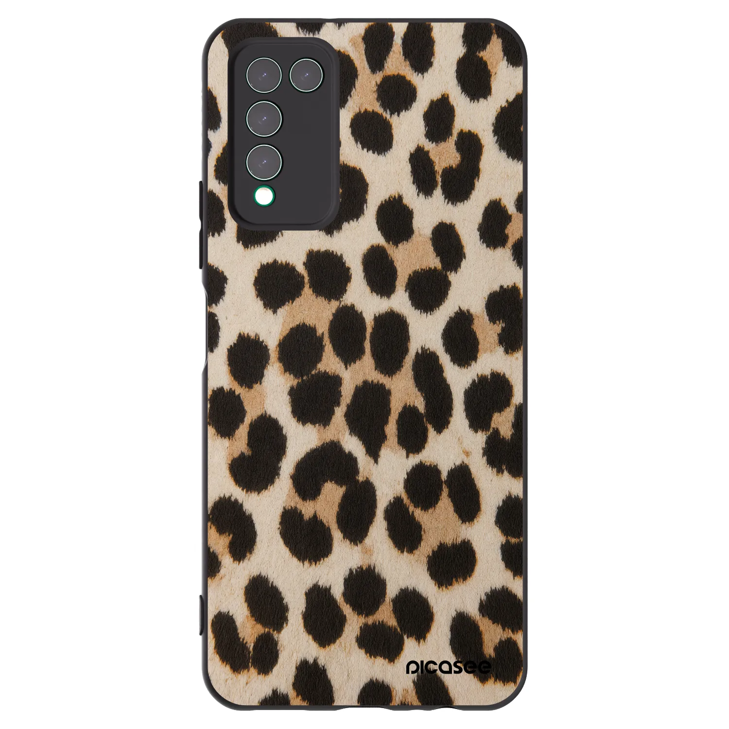 Picasee silikonowe czarne etui na Honor 10X Lite - Brown Tiger