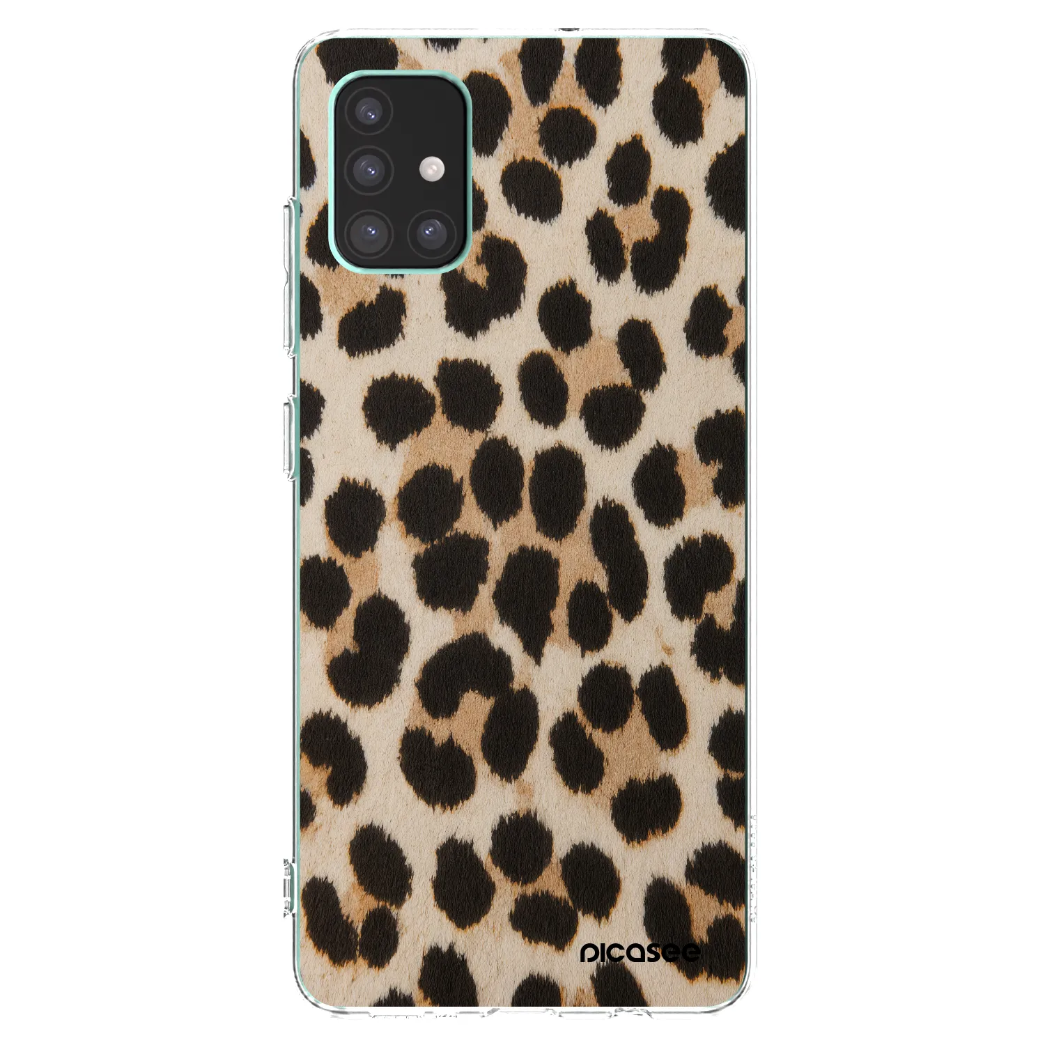 Picasee silikonowe przeźroczyste etui na Samsung Galaxy M51 M515F - Brown Tiger