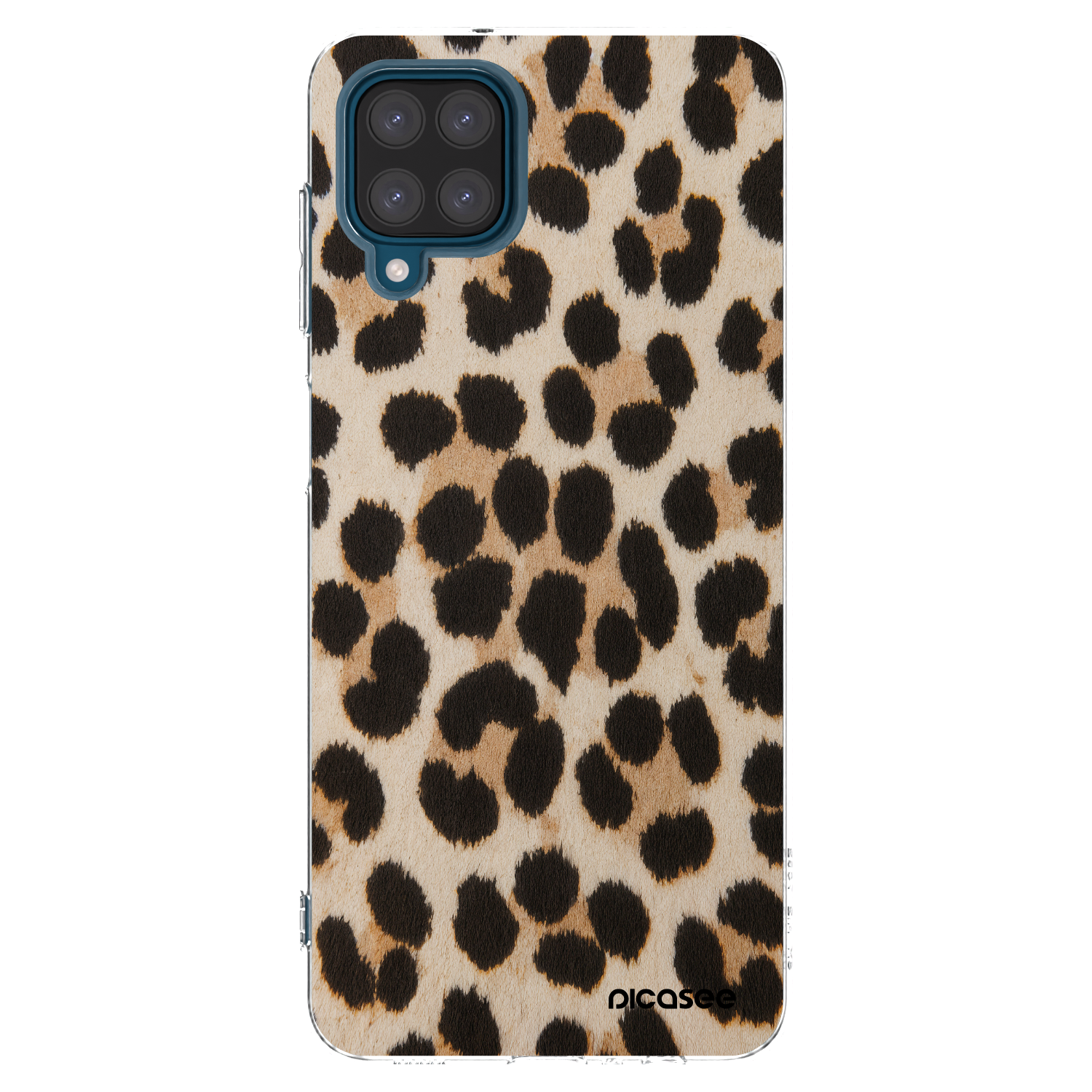 Picasee silikonowe przeźroczyste etui na Samsung Galaxy A12 A125F - Brown Tiger
