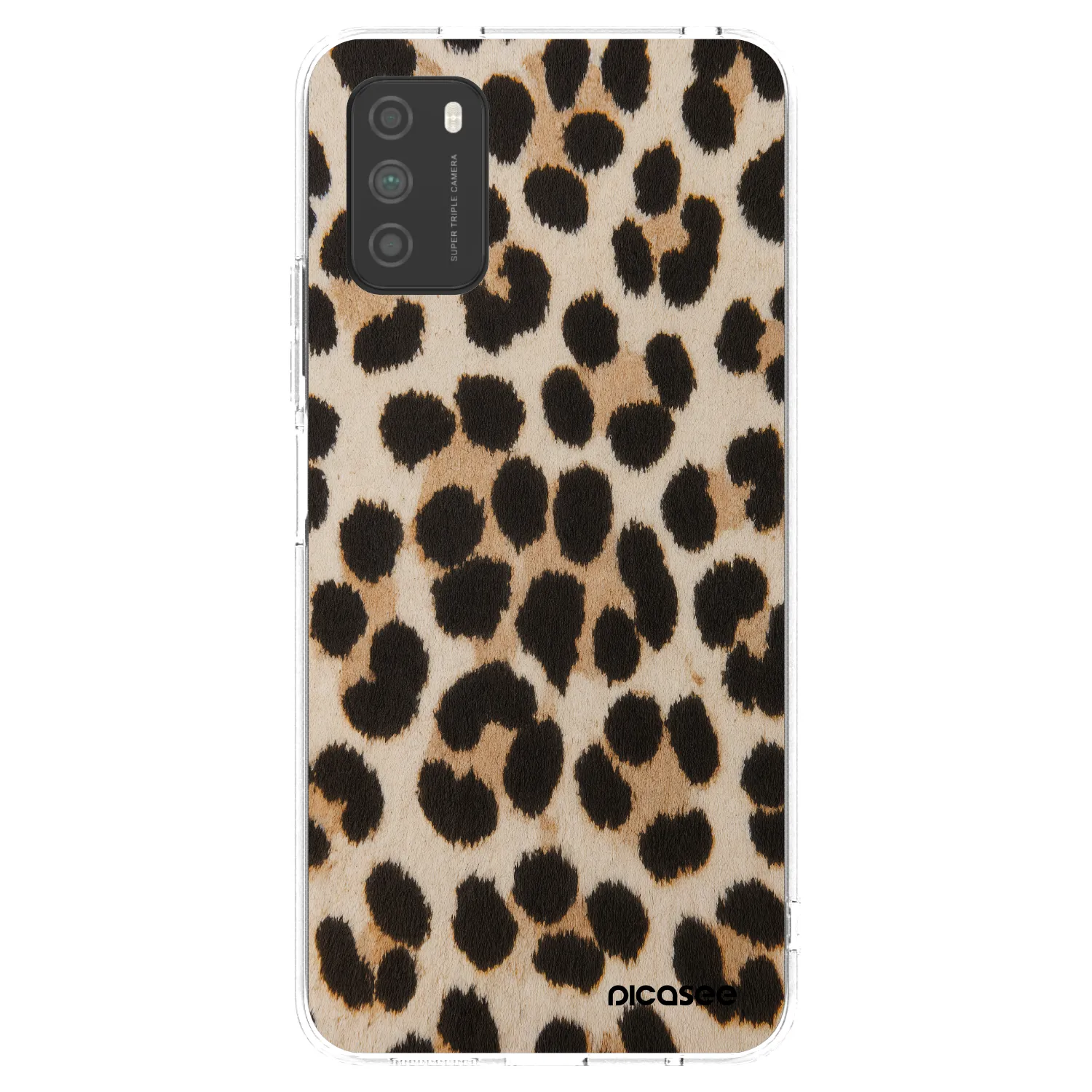 Picasee silikonowe przeźroczyste etui na Xiaomi Poco M3 - Brown Tiger