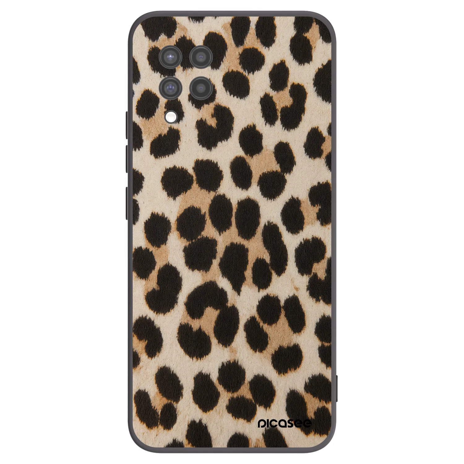 Picasee silikonowe czarne etui na Samsung Galaxy A42 A426B - Brown Tiger