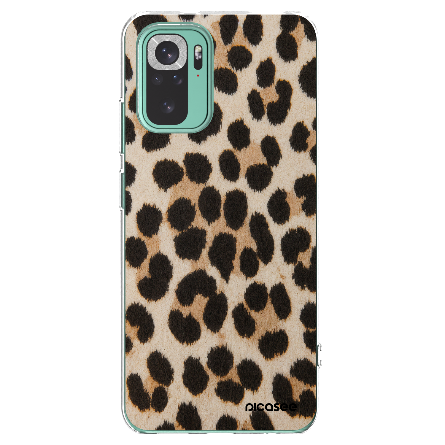 Picasee silikonowe przeźroczyste etui na Xiaomi Redmi Note 10 Pro - Brown Tiger