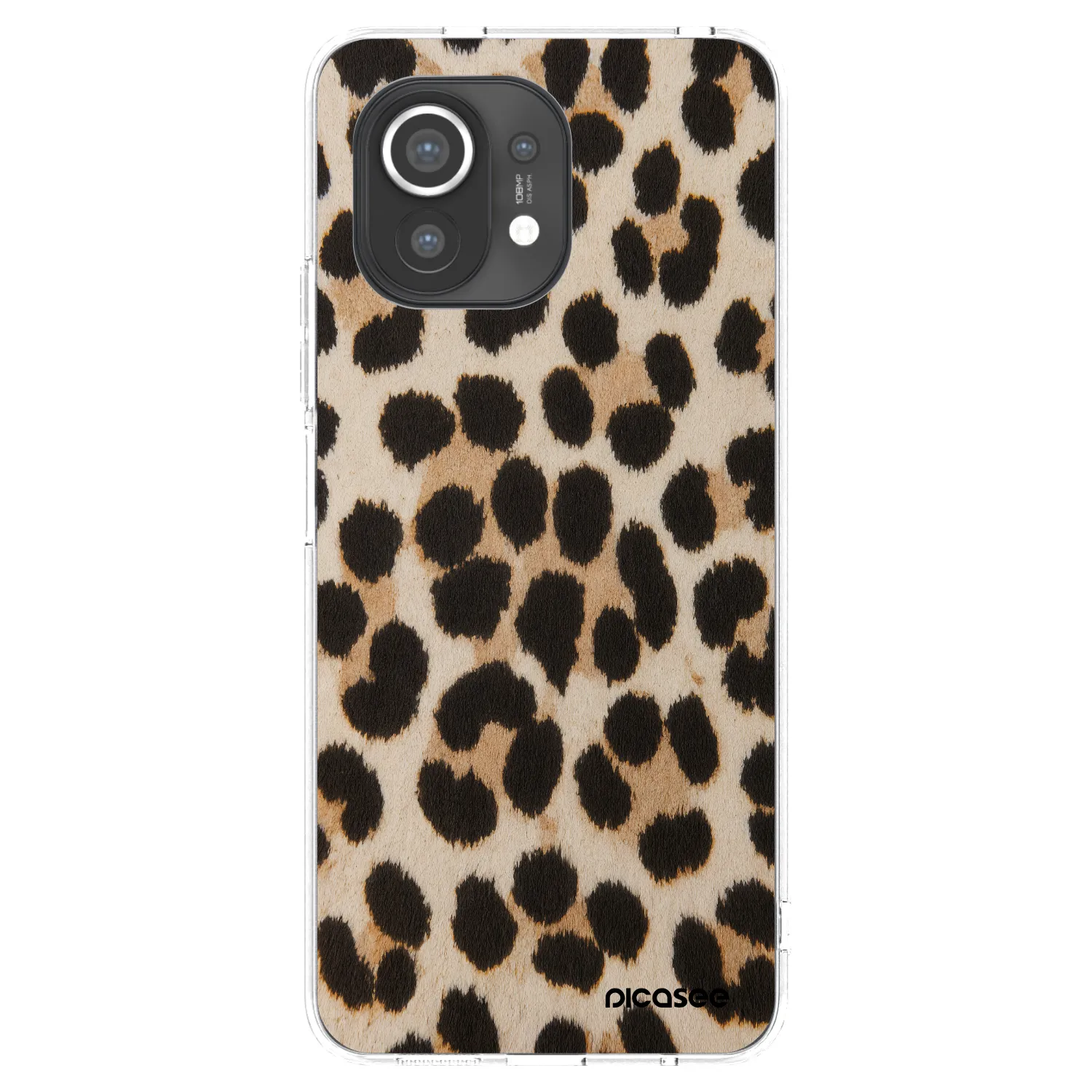 Picasee silikonowe przeźroczyste etui na Xiaomi Mi 11 - Brown Tiger