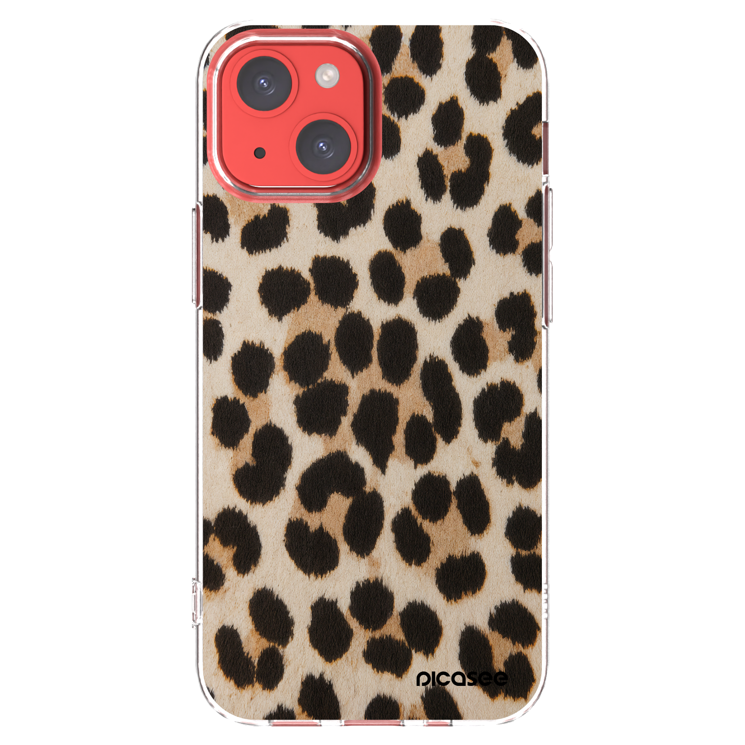 Picasee silikonowe przeźroczyste etui na Apple iPhone 13 mini - Brown Tiger