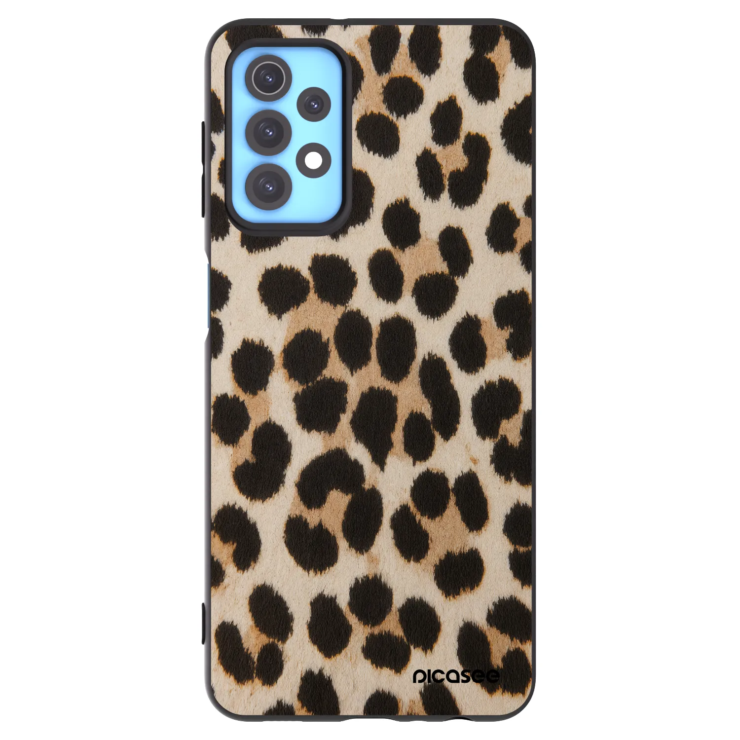 Picasee silikonowe czarne etui na Samsung Galaxy A32 4G SM-A325F - Brown Tiger