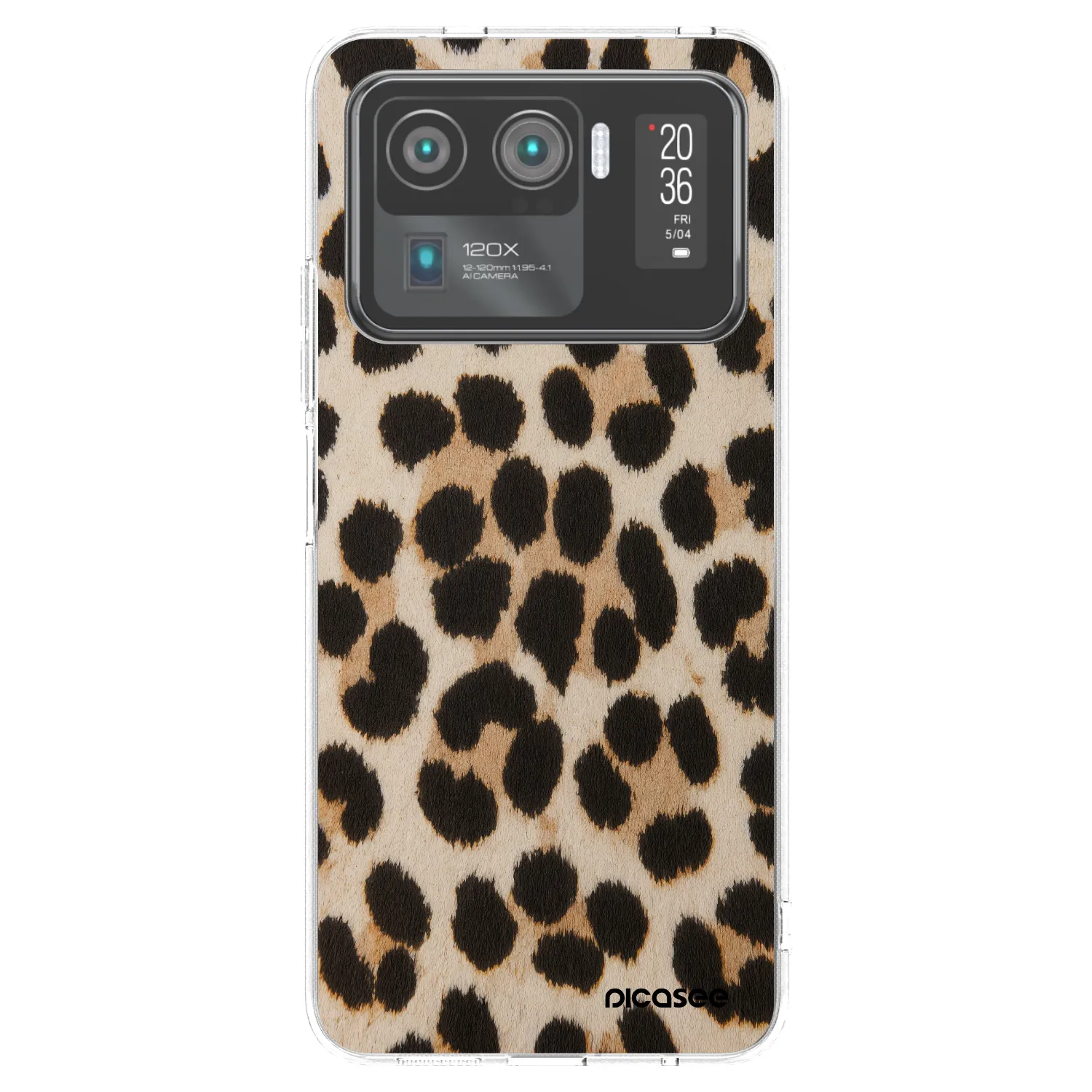 Picasee silikonowe przeźroczyste etui na Xiaomi Mi 11 Ultra - Brown Tiger