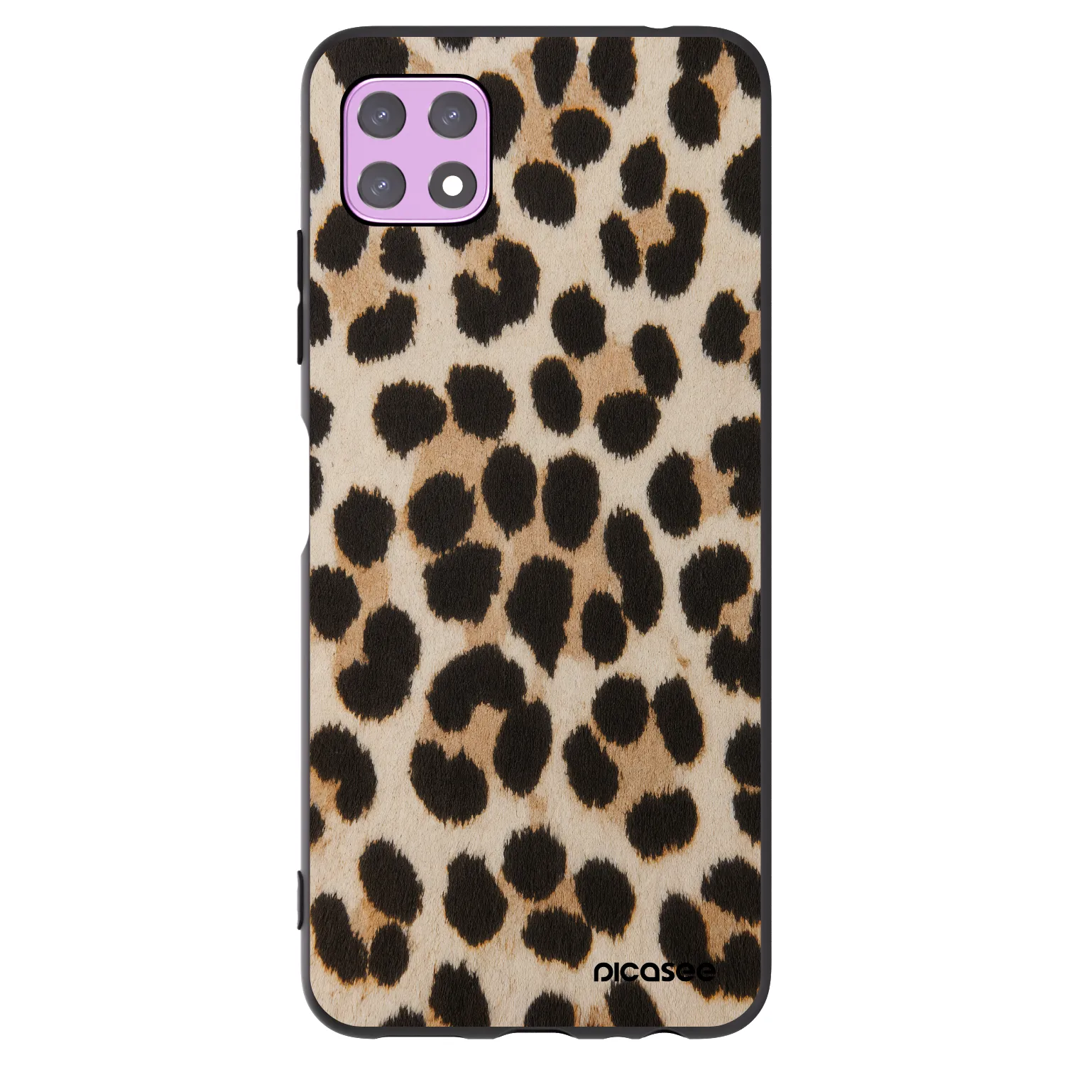 Picasee silikonowe czarne etui na Samsung Galaxy A22 A226B 5G - Brown Tiger