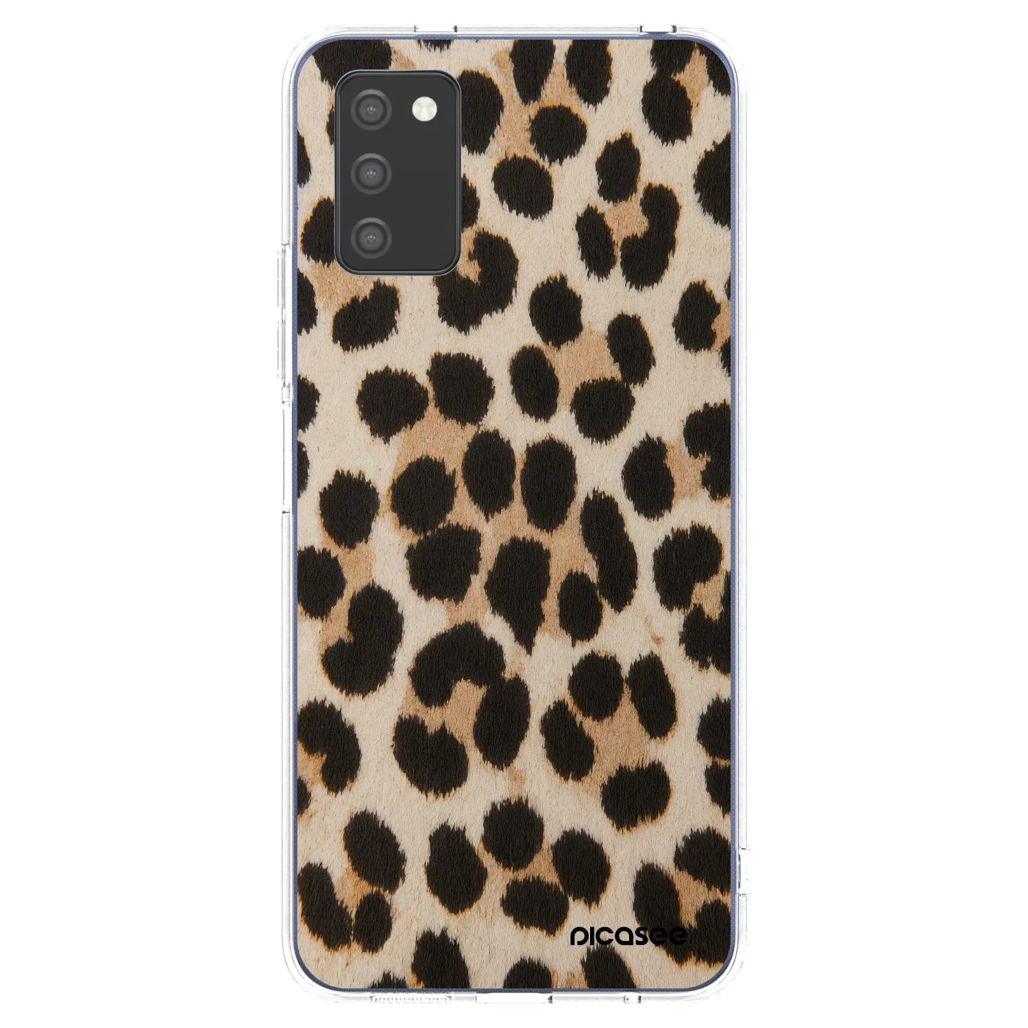 Picasee silikonowe przeźroczyste etui na Samsung Galaxy A02s A025G - Brown Tiger