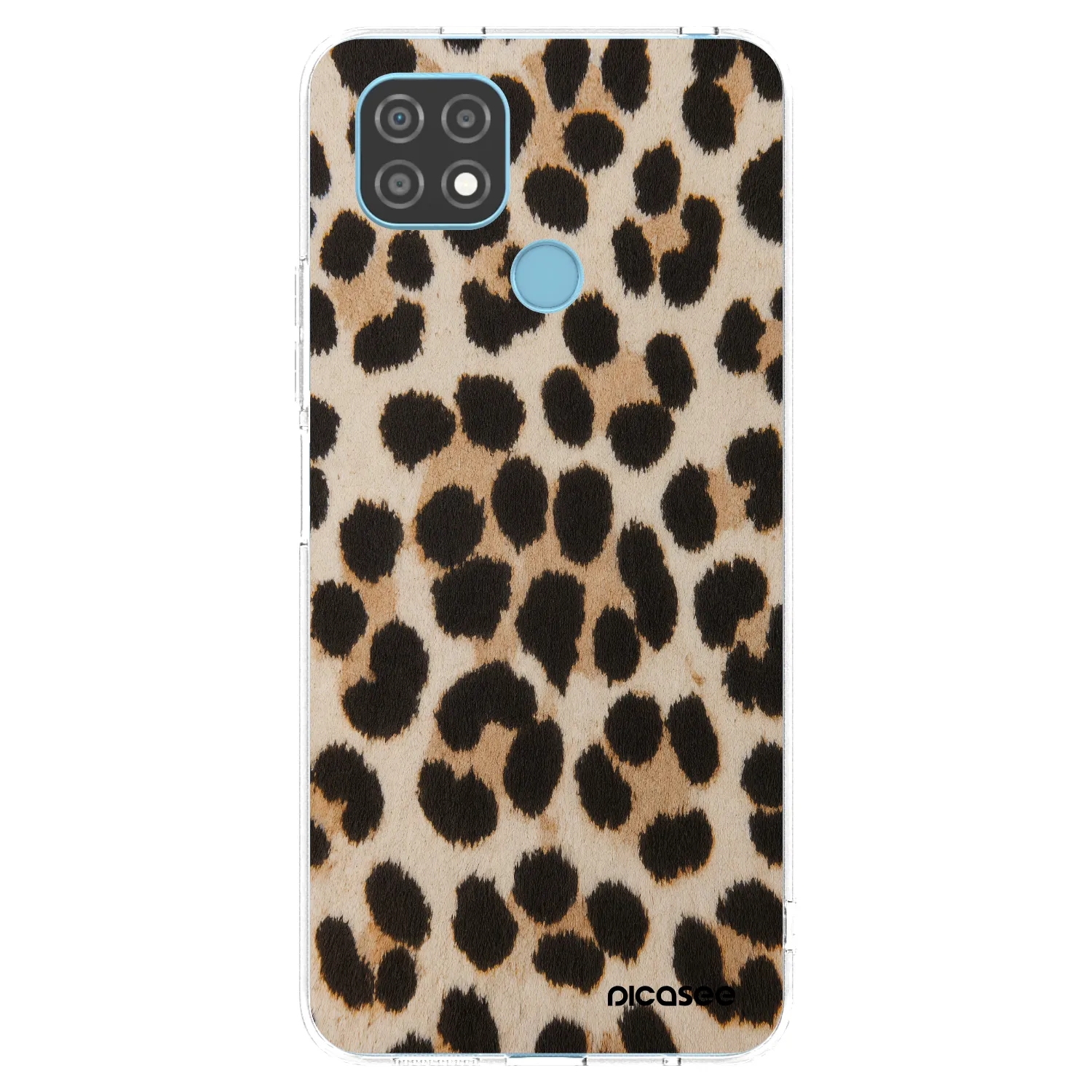 Picasee silikonowe przeźroczyste etui na Realme C21 - Brown Tiger