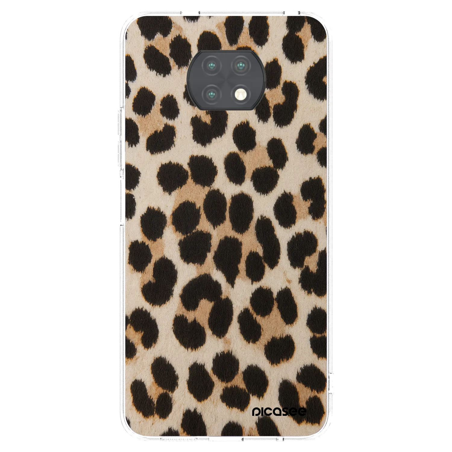 Picasee silikonowe przeźroczyste etui na Xiaomi Redmi Note 9T - Brown Tiger
