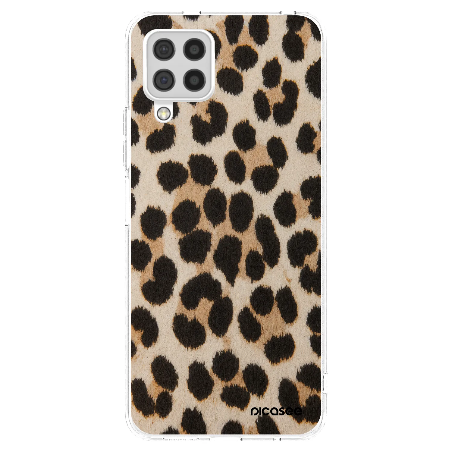 Picasee silikonowe przeźroczyste etui na Samsung Galaxy A22 A225F 4G - Brown Tiger