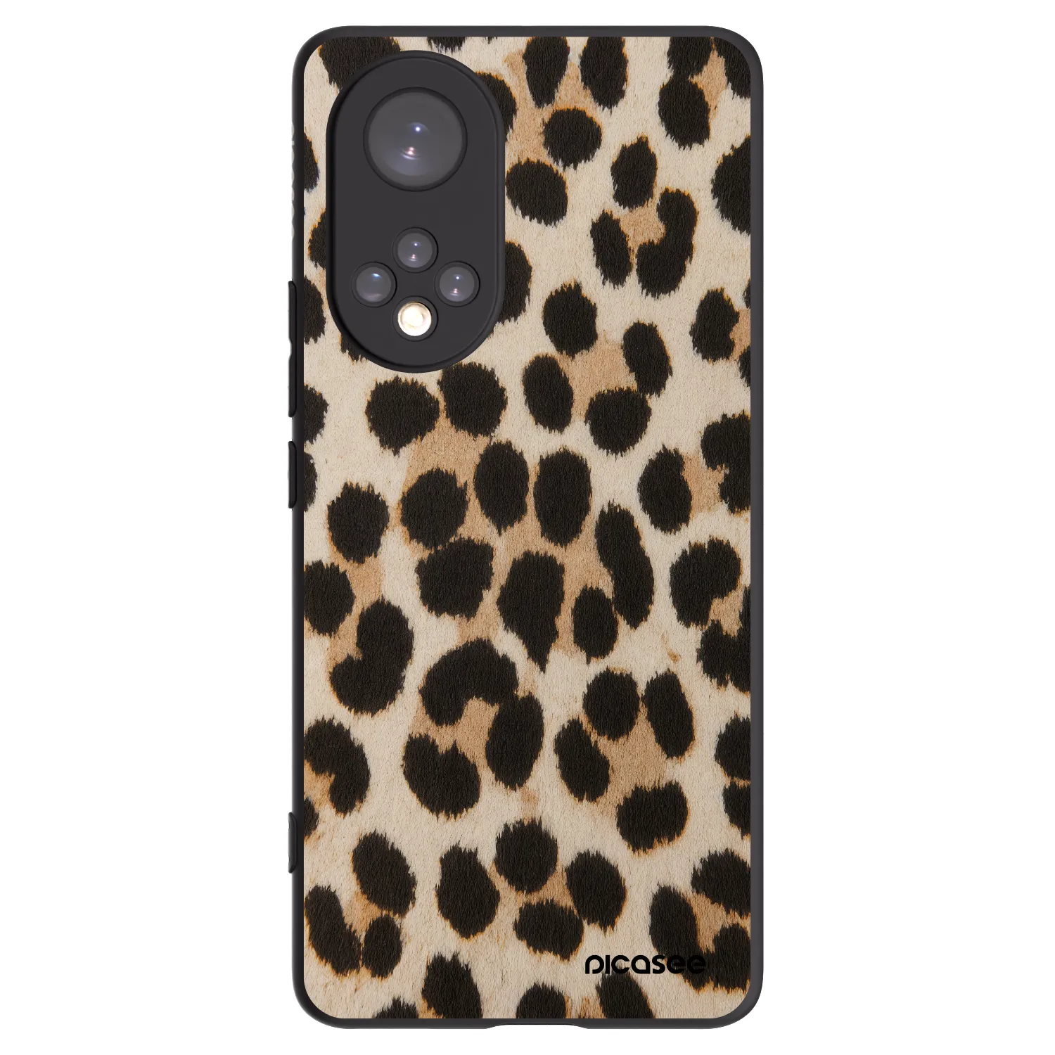 Picasee silikonowe czarne etui na Honor 50 5G - Brown Tiger
