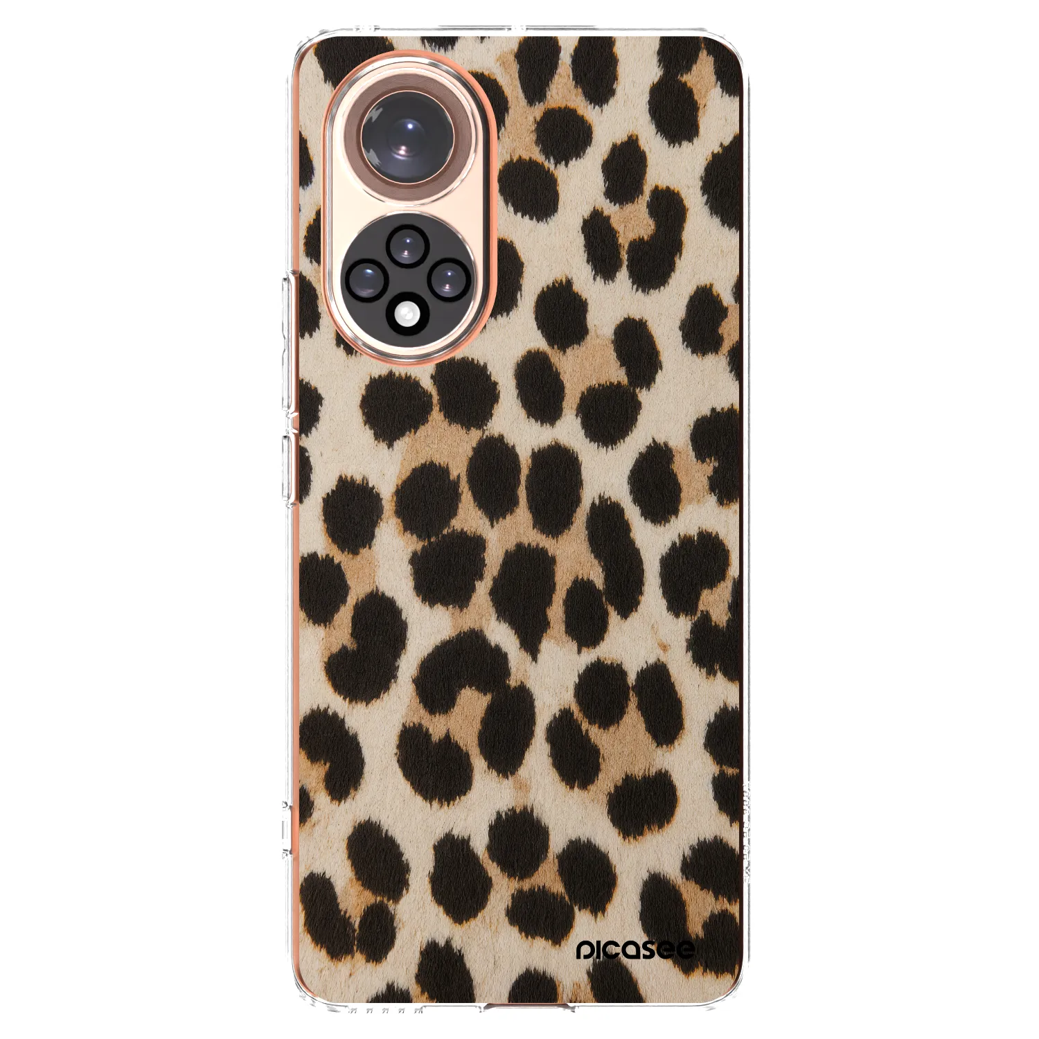 Picasee silikonowe przeźroczyste etui na Honor 50 5G - Brown Tiger