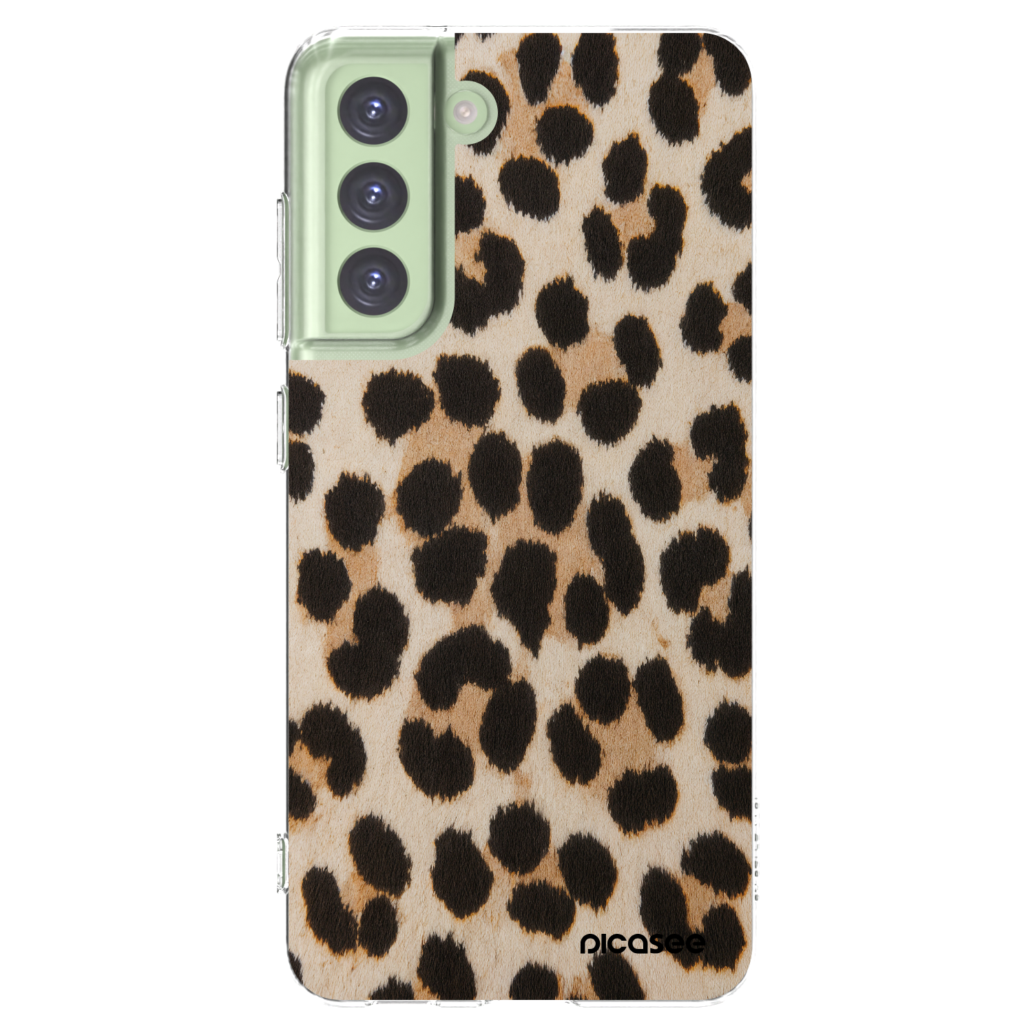 Picasee silikonowe przeźroczyste etui na Samsung Galaxy S21 FE 5G - Brown Tiger