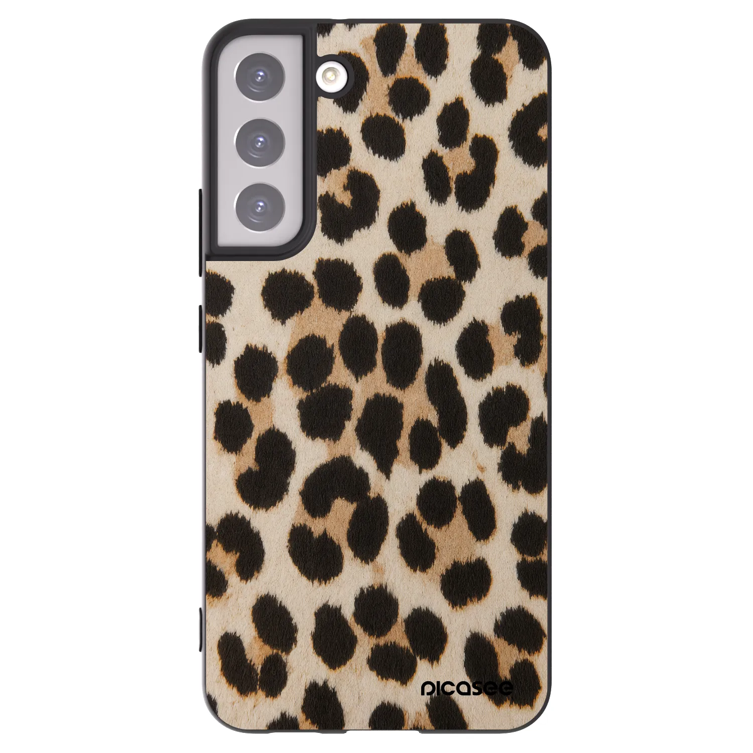 Picasee silikonowe czarne etui na Samsung Galaxy S22+ 5G - Brown Tiger