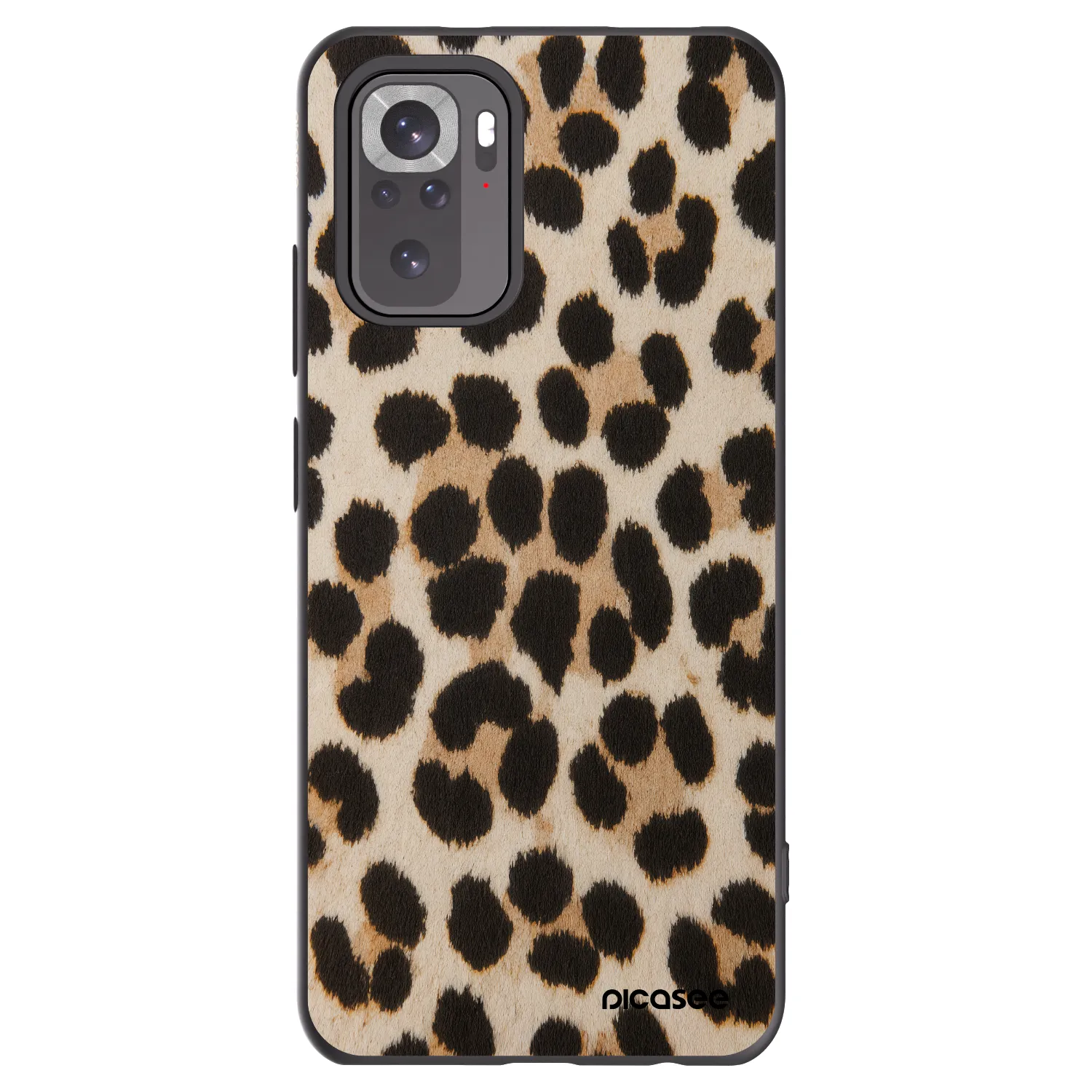 Picasee silikonowe czarne etui na Xiaomi Redmi Note 11S 4G - Brown Tiger