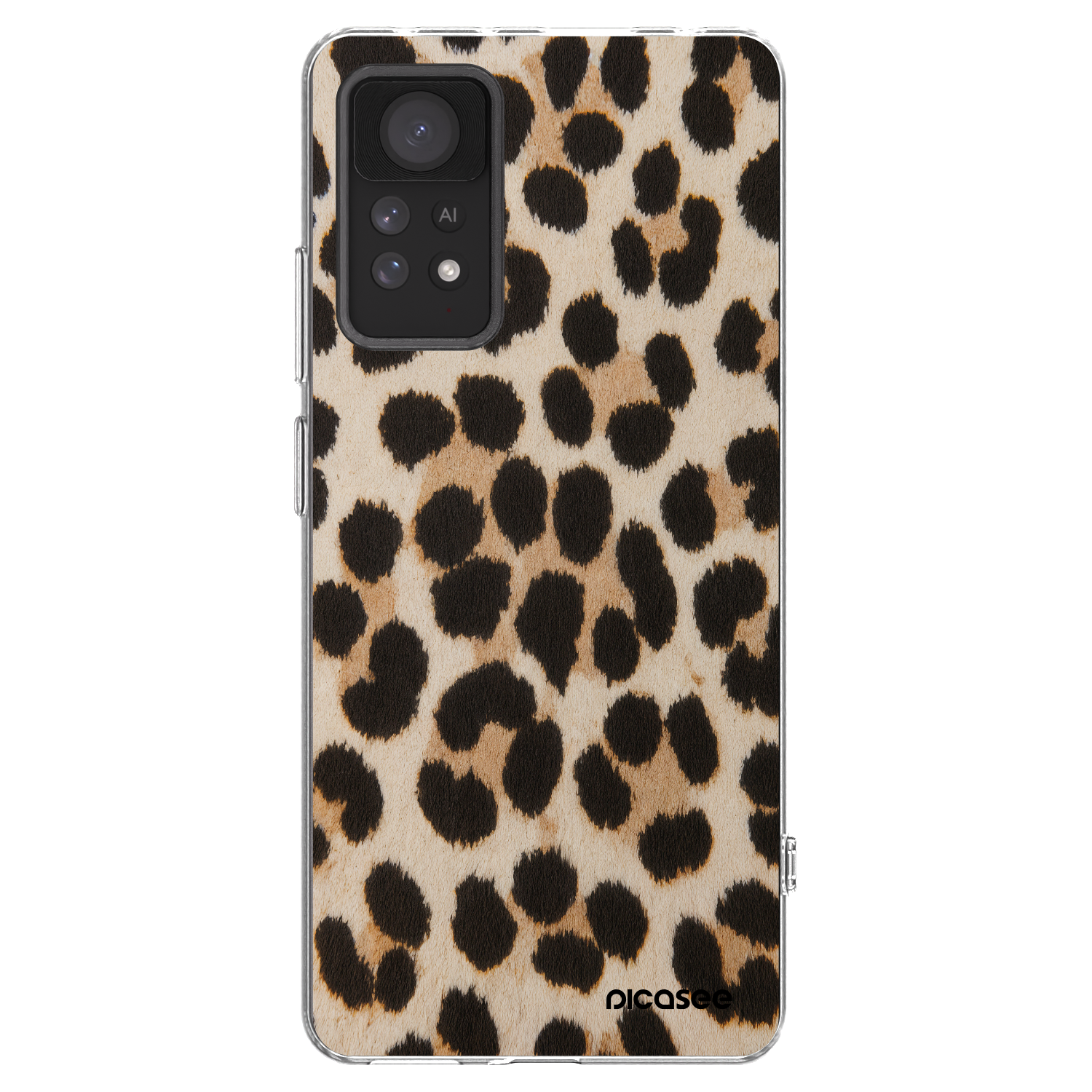 Picasee silikonowe przeźroczyste etui na Xiaomi Redmi Note 11 Pro 5G - Brown Tiger