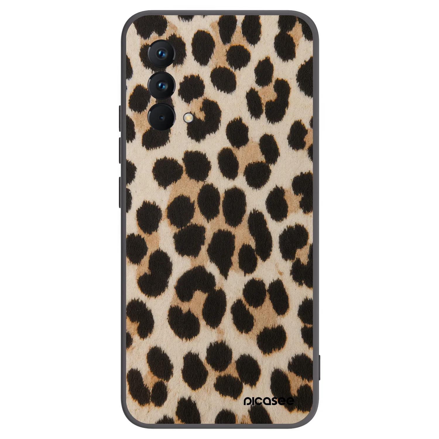 Picasee silikonowe czarne etui na Realme GT Master Edition 5G - Brown Tiger