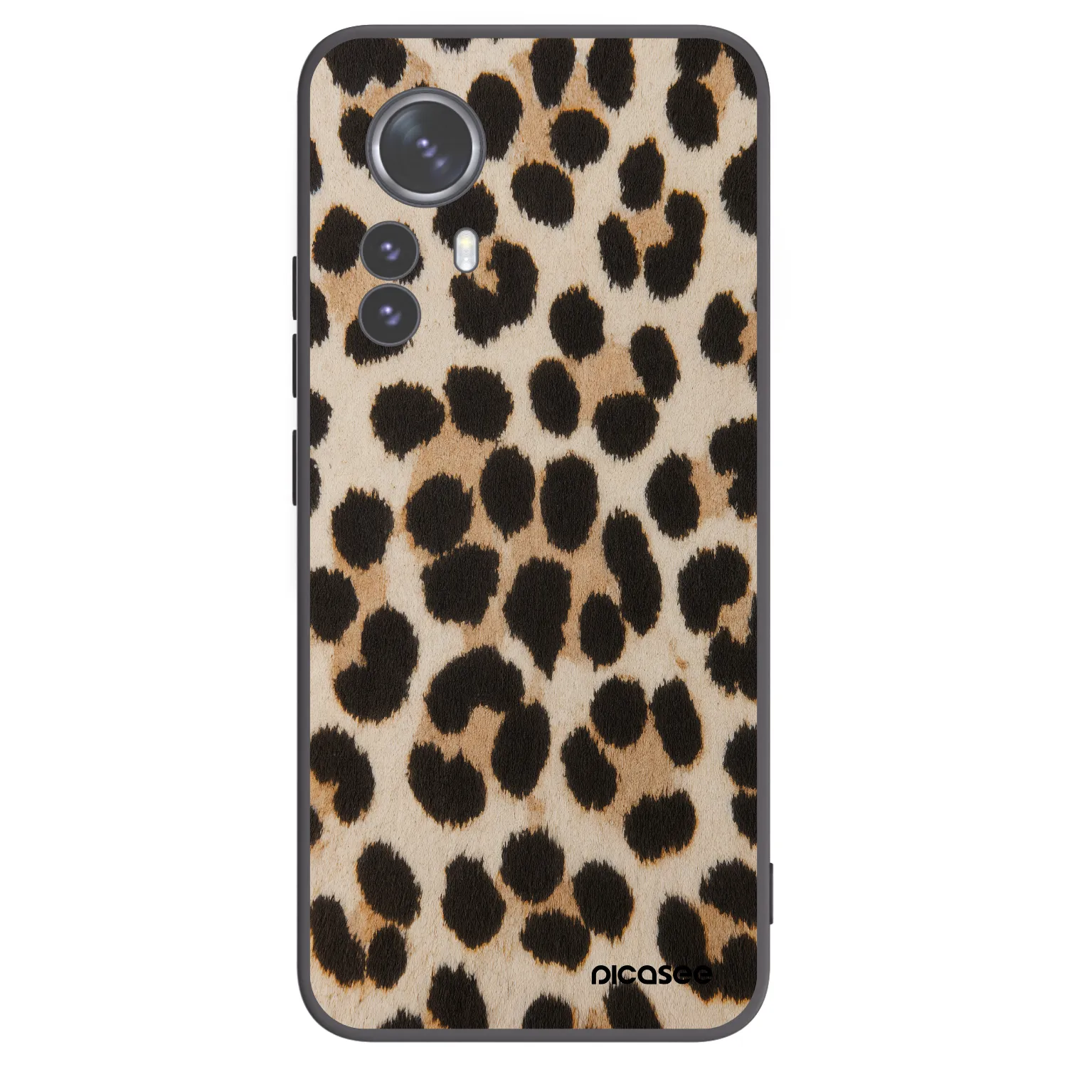 Picasee silikonowe czarne etui na Xiaomi 12 Pro - Brown Tiger