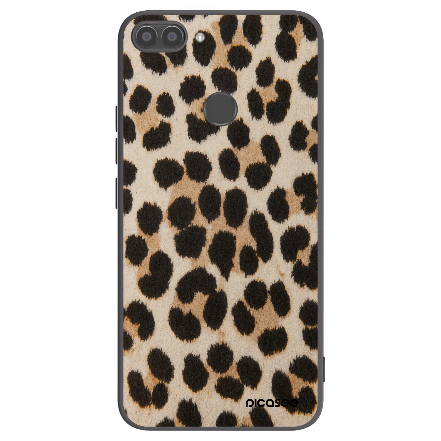 Picasee silikonowe czarne etui na Huawei P Smart - Brown Tiger