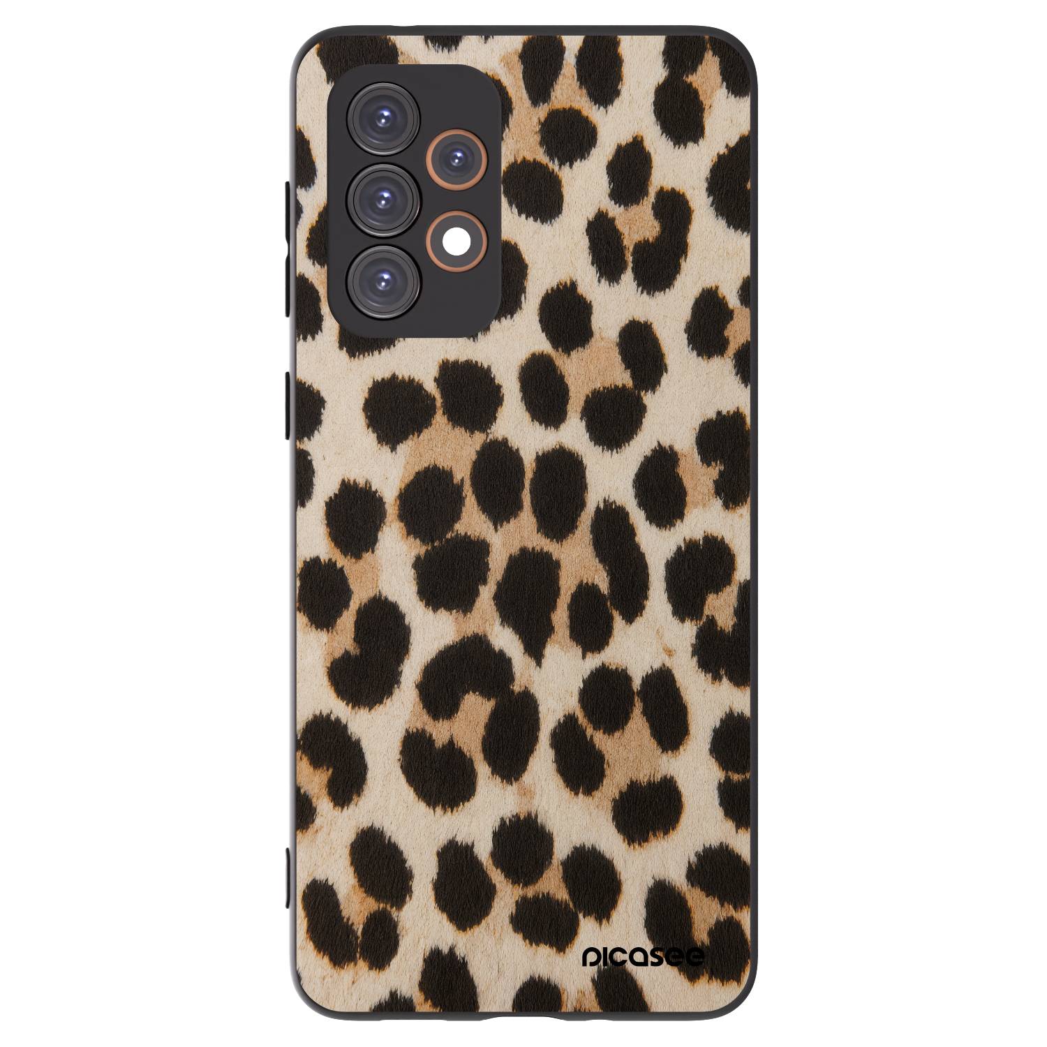 Picasee silikonowe czarne etui na Samsung Galaxy A33 5G A336 - Brown Tiger