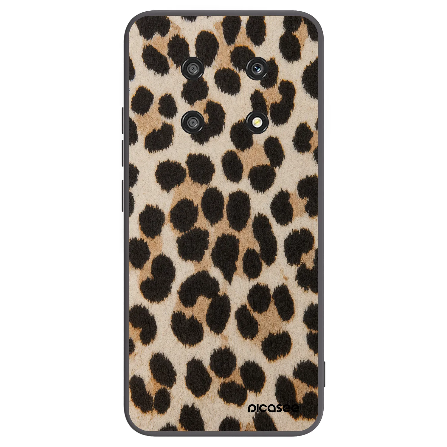 Picasee silikonowe czarne etui na Honor Magic4 Lite 5G - Brown Tiger