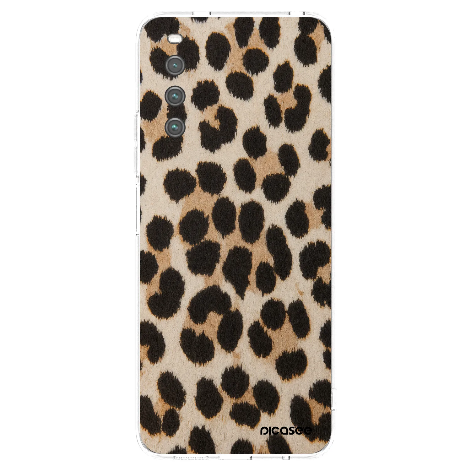 Picasee silikonowe przeźroczyste etui na Sony Xperia 10 IV 5G - Brown Tiger