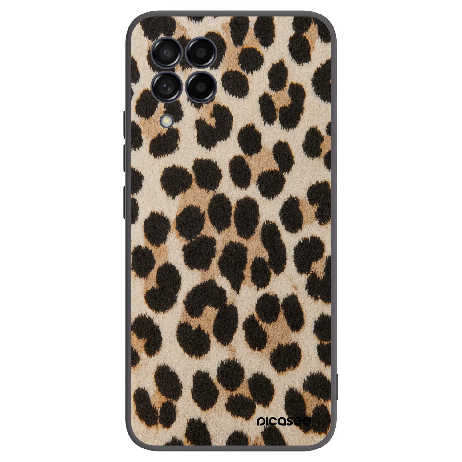 Picasee silikonowe czarne etui na Samsung Galaxy M53 5G - Brown Tiger