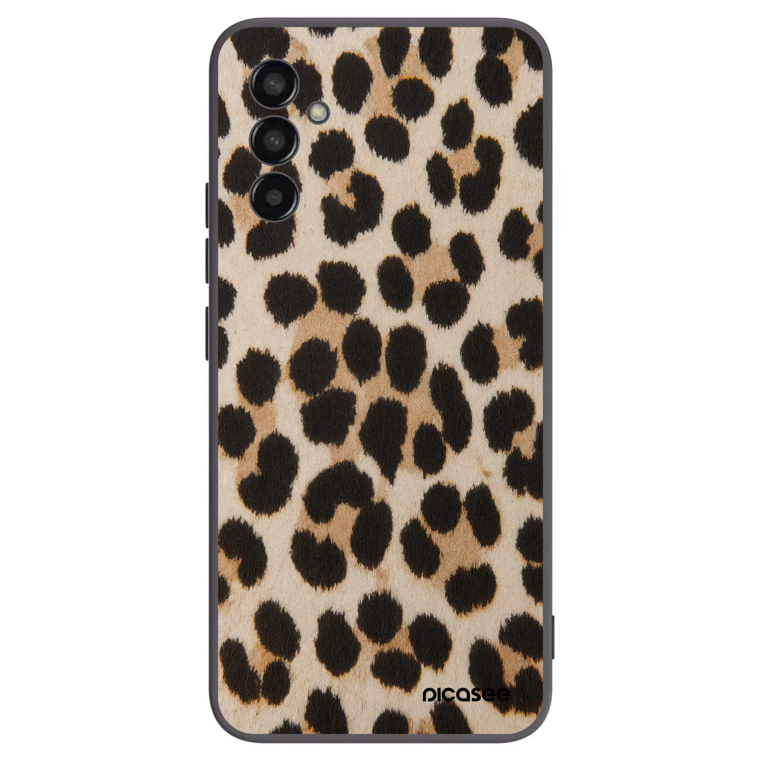 Picasee silikonowe czarne etui na Samsung Galaxy M13 M135F - Brown Tiger