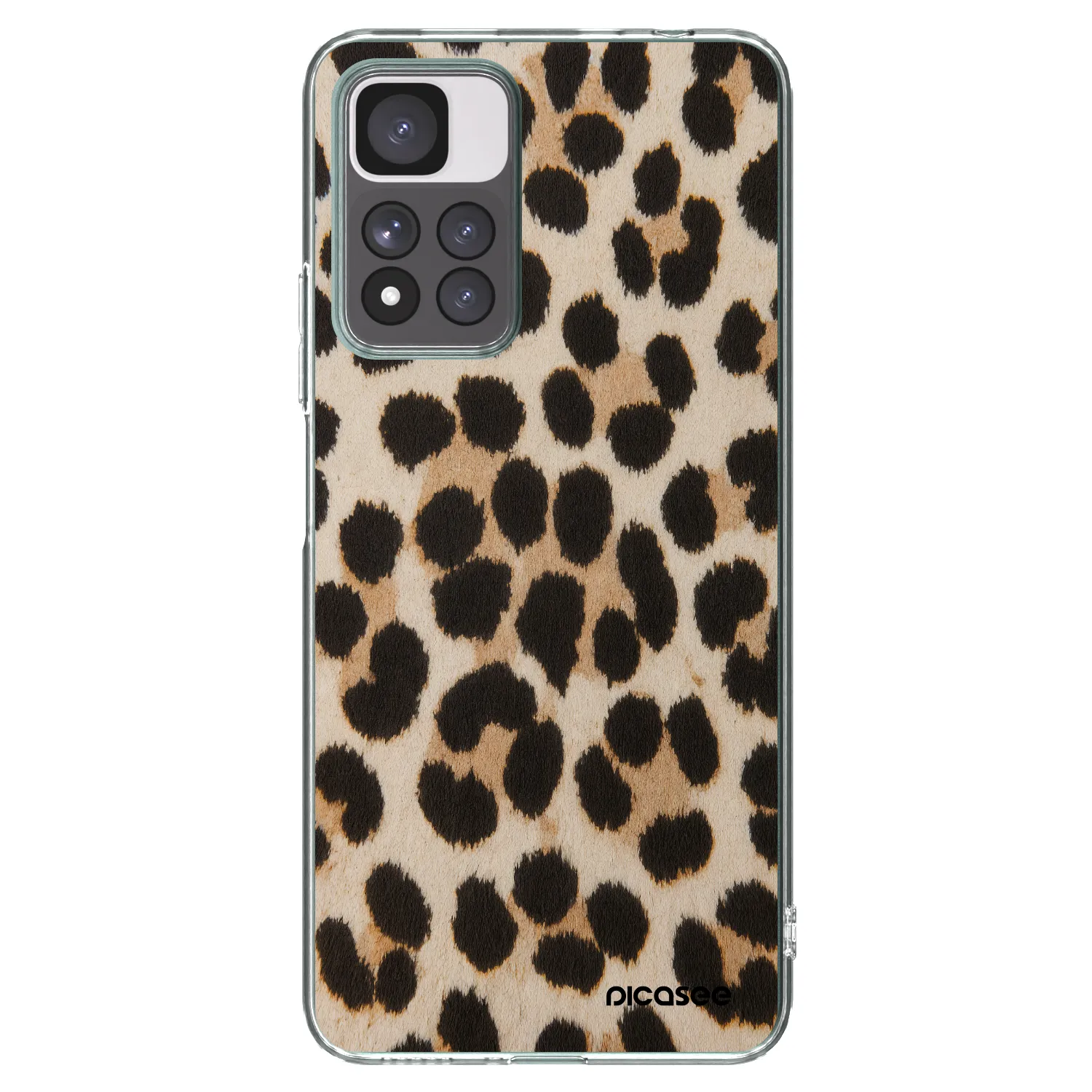 Picasee silikonowe przeźroczyste etui na Xiaomi Redmi Note 11 Pro+ 5G - Brown Tiger