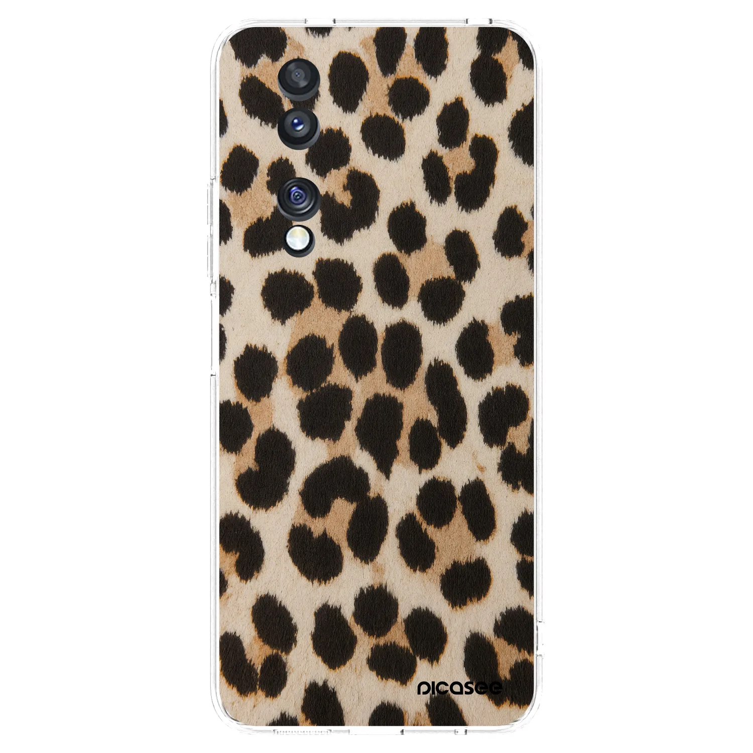 Picasee silikonowe przeźroczyste etui na Honor 70 - Brown Tiger