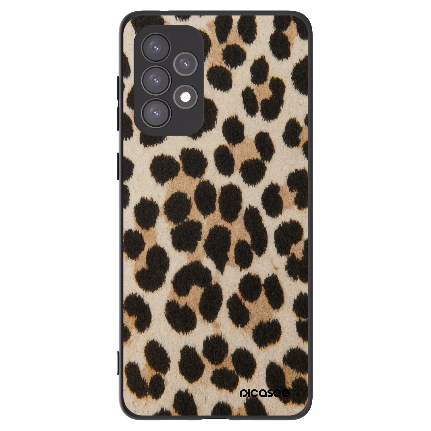 Picasee silikonowe czarne etui na Samsung Galaxy A73 5G - Brown Tiger