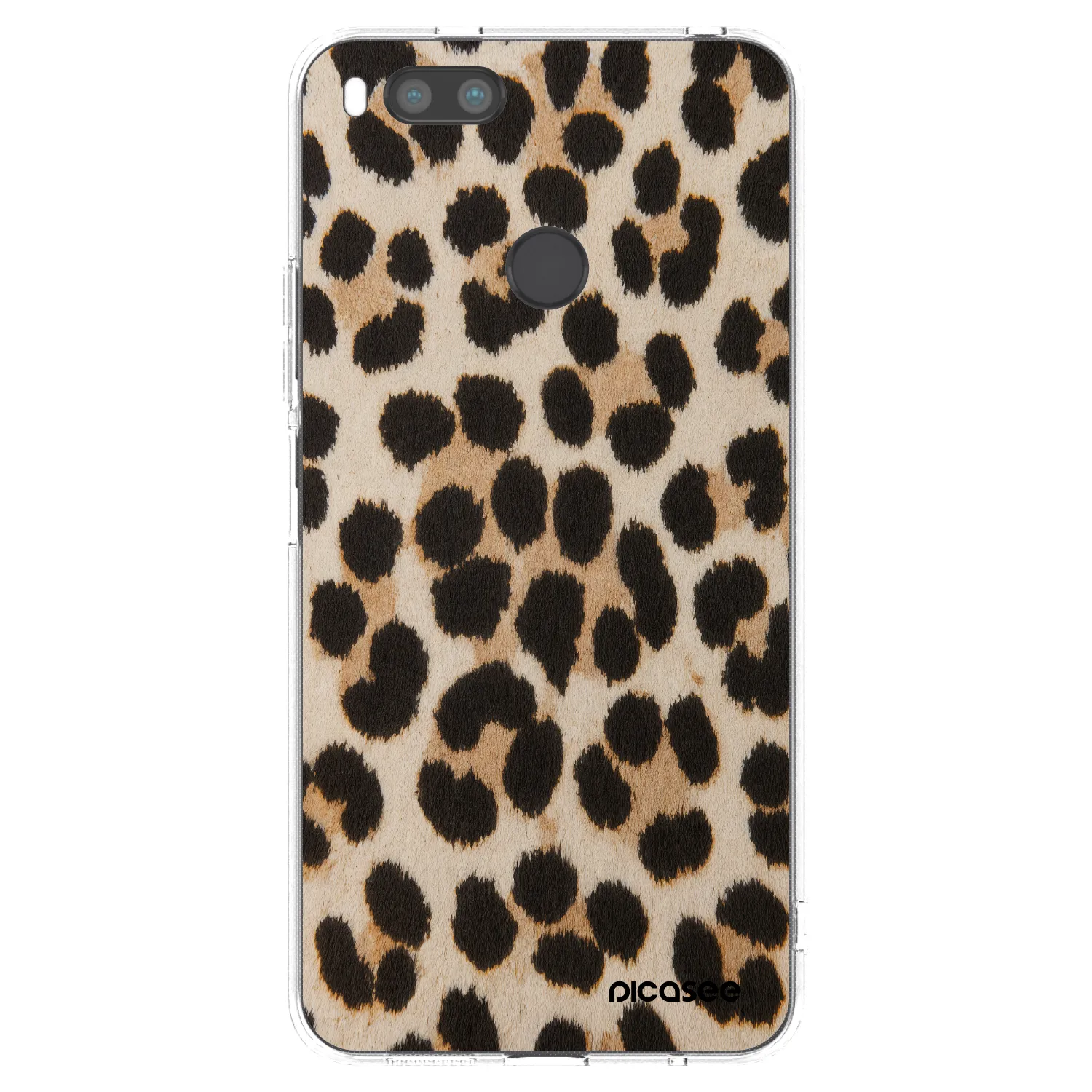 Picasee silikonowe przeźroczyste etui na Xiaomi Redmi A1 - Brown Tiger