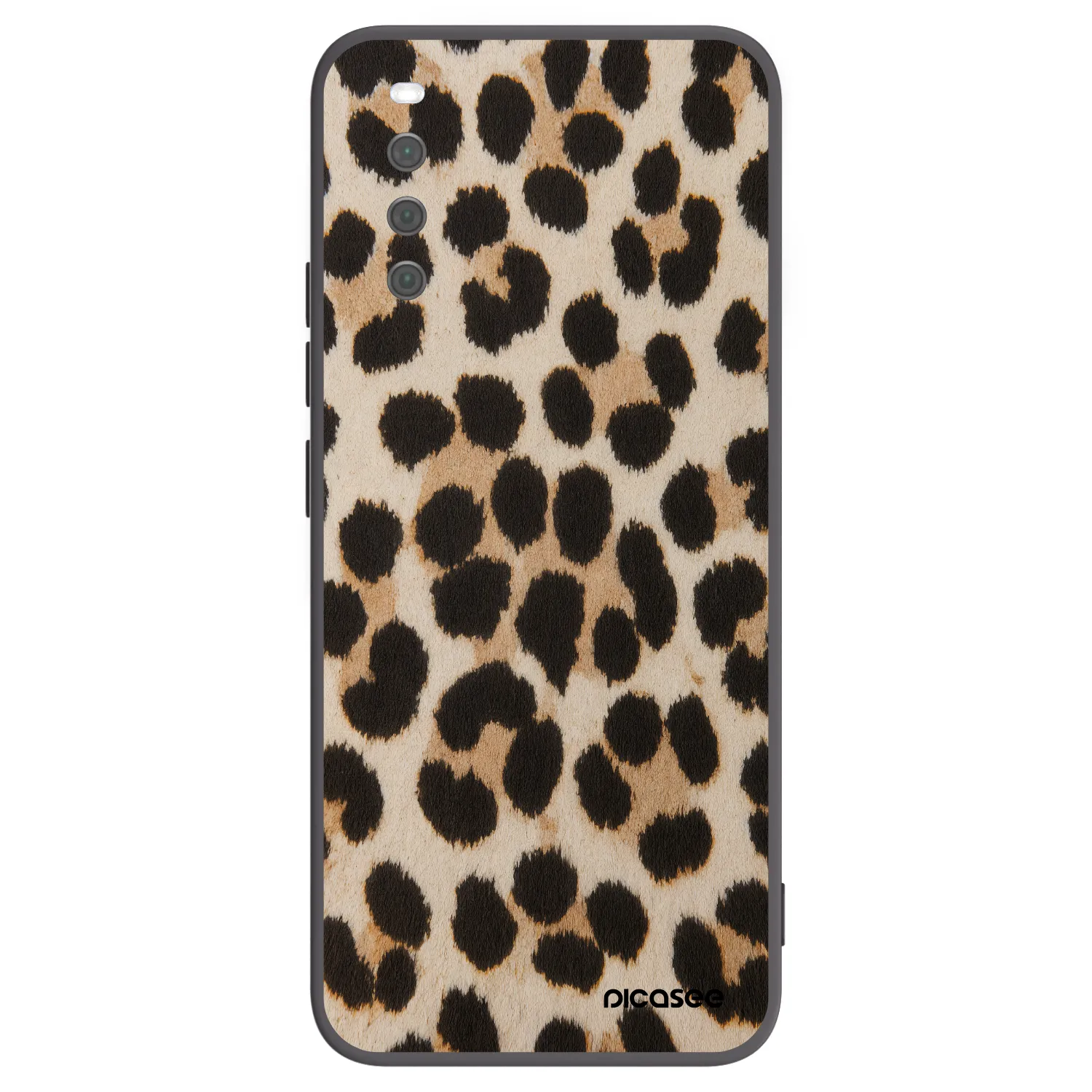 Picasee silikonowe czarne etui na Sony Xperia 10 III - Brown Tiger