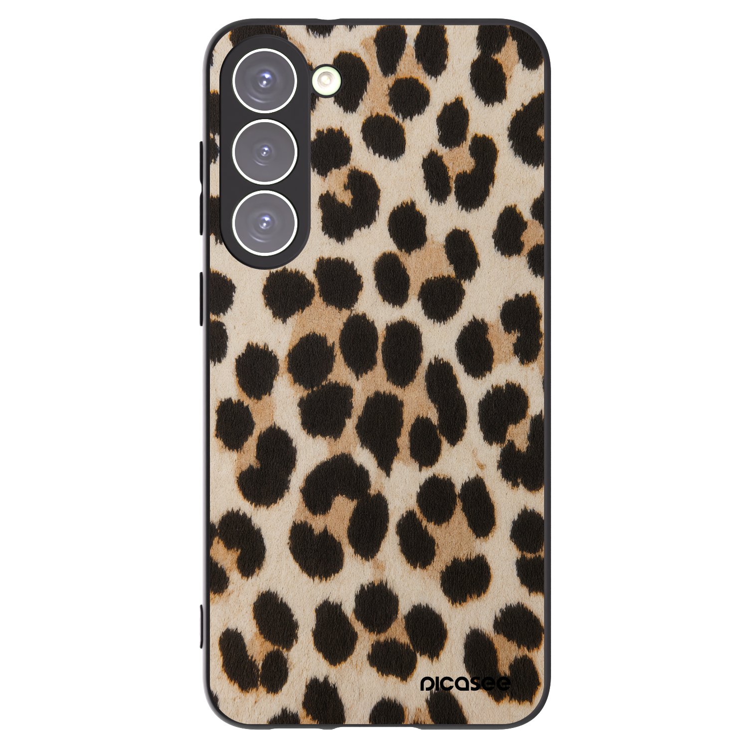 Picasee silikonowe czarne etui na Samsung Galaxy S23+ 5G - Brown Tiger