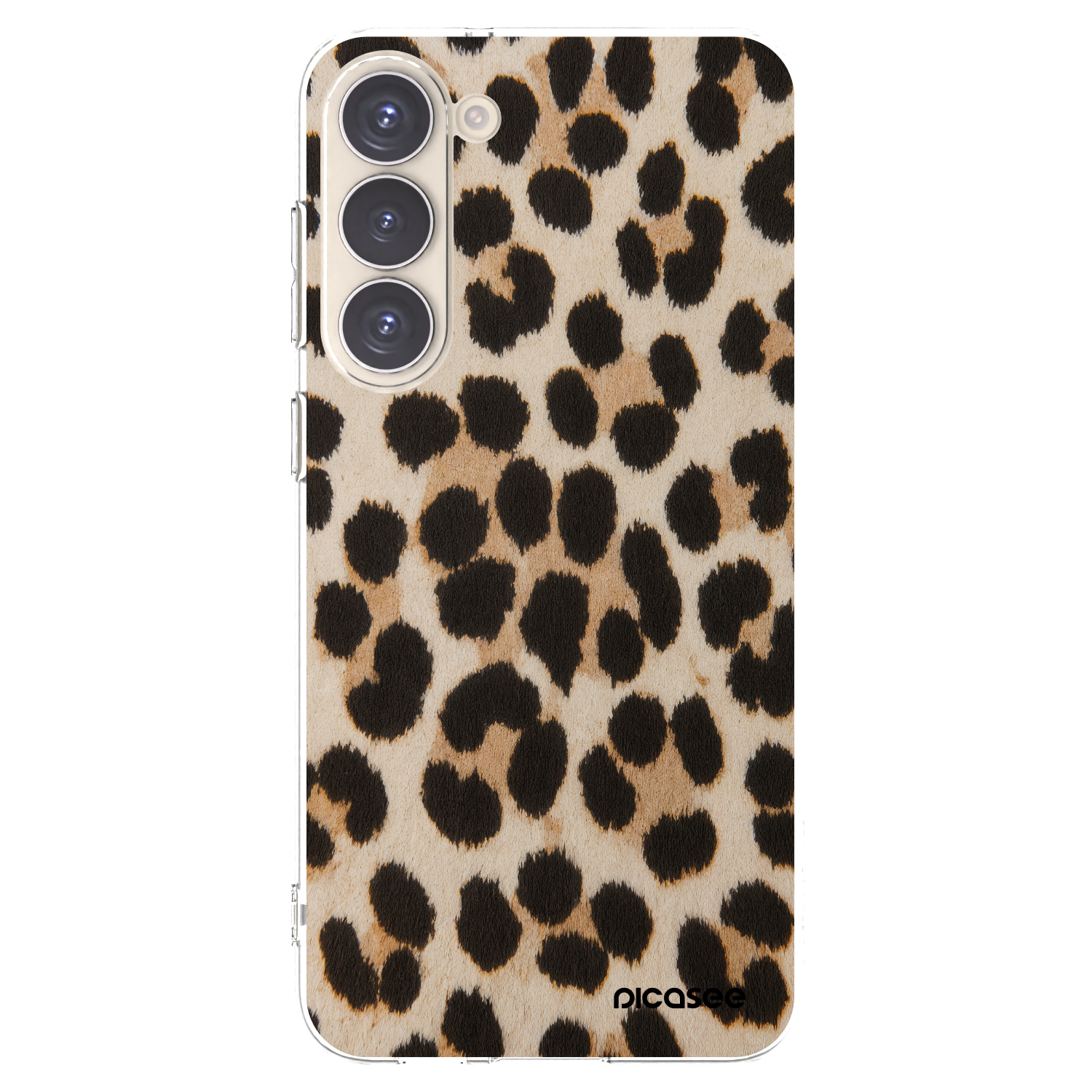 Picasee silikonowe przeźroczyste etui na Samsung Galaxy S23+ 5G - Brown Tiger