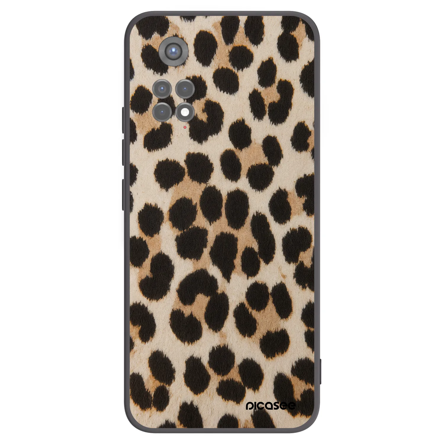 Picasee silikonowe czarne etui na Xiaomi Redmi Note 11S 5G - Brown Tiger