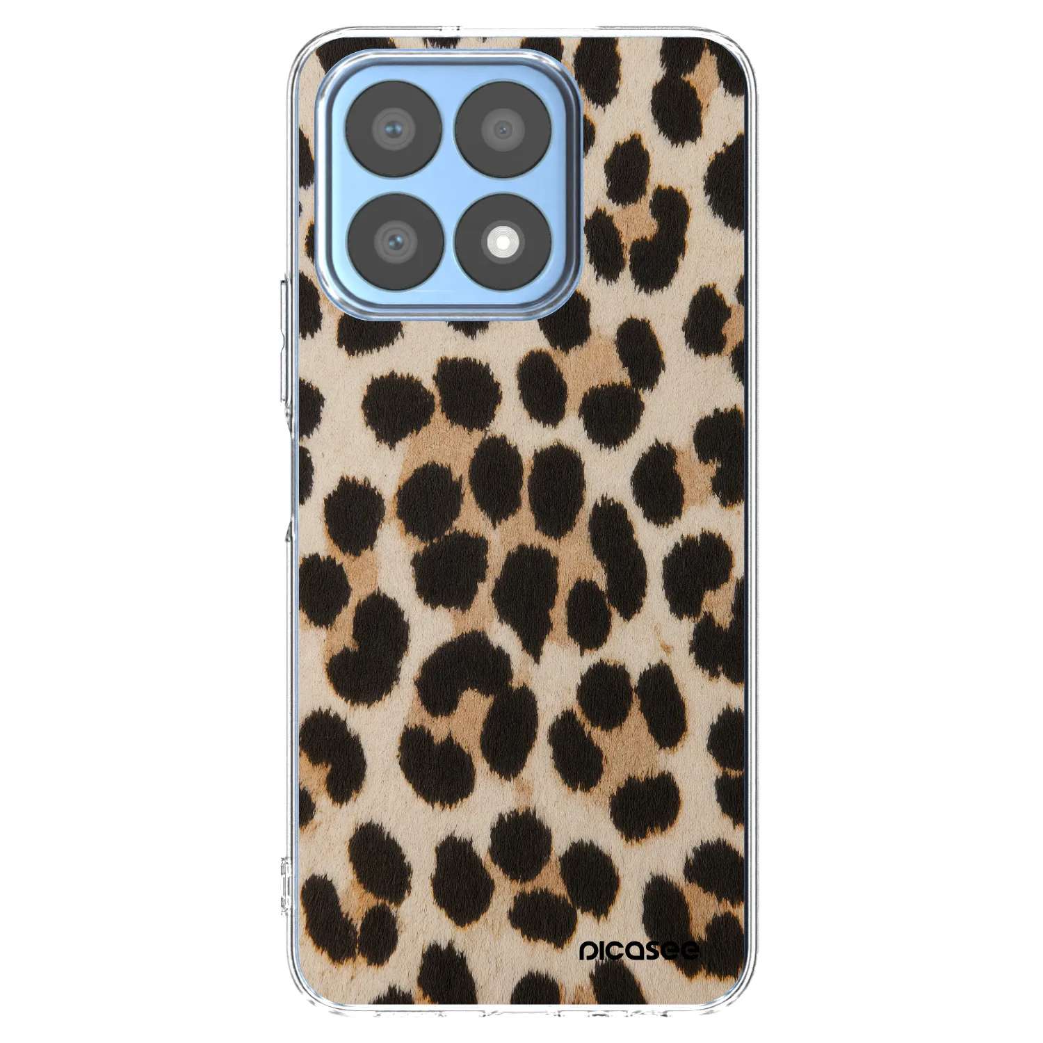 Picasee silikonowe przeźroczyste etui na Honor X8a - Brown Tiger