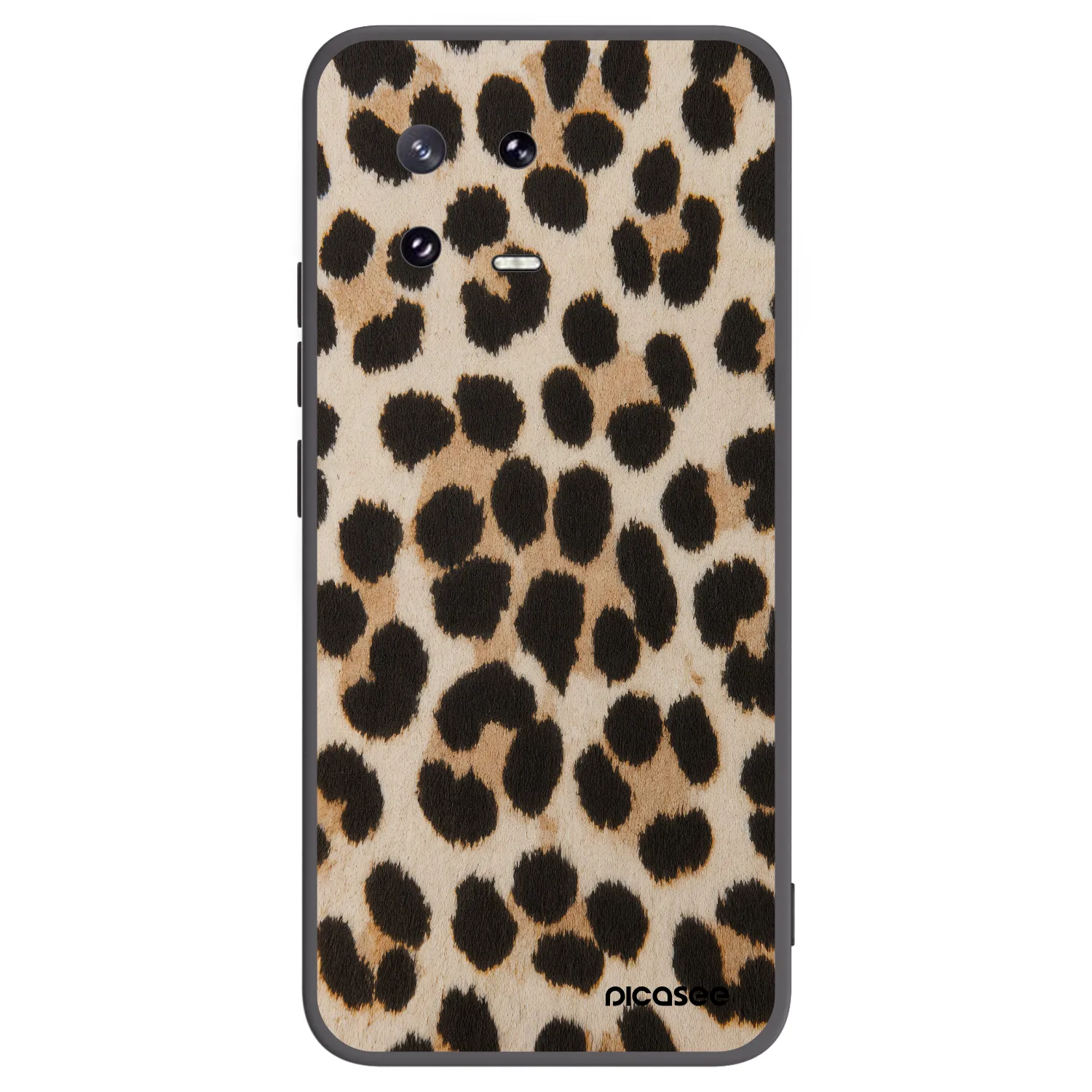 Picasee silikonowe czarne etui na Xiaomi 13 Pro - Brown Tiger