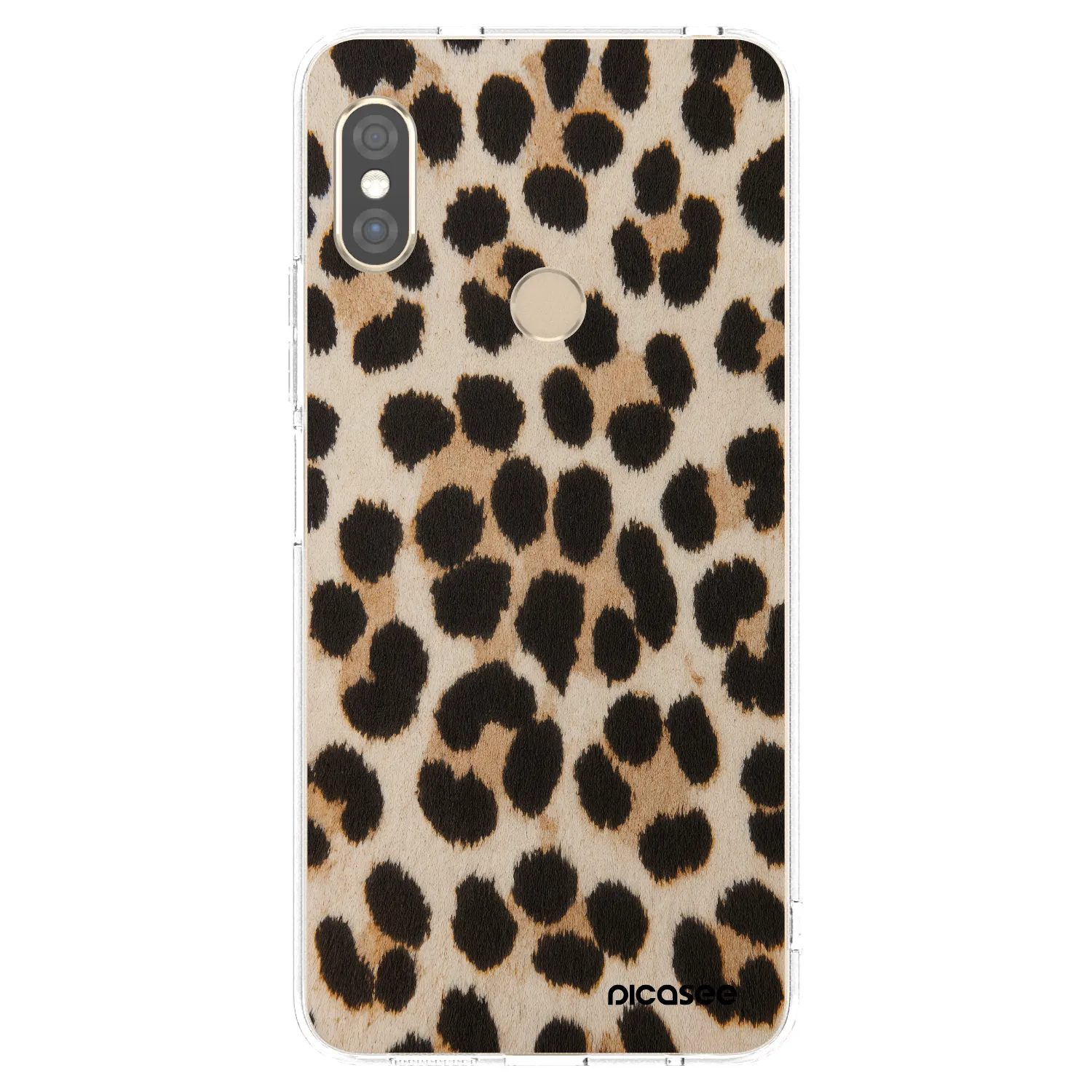 Picasee silikonowe przeźroczyste etui na Xiaomi Redmi Note 5 Global - Brown Tiger