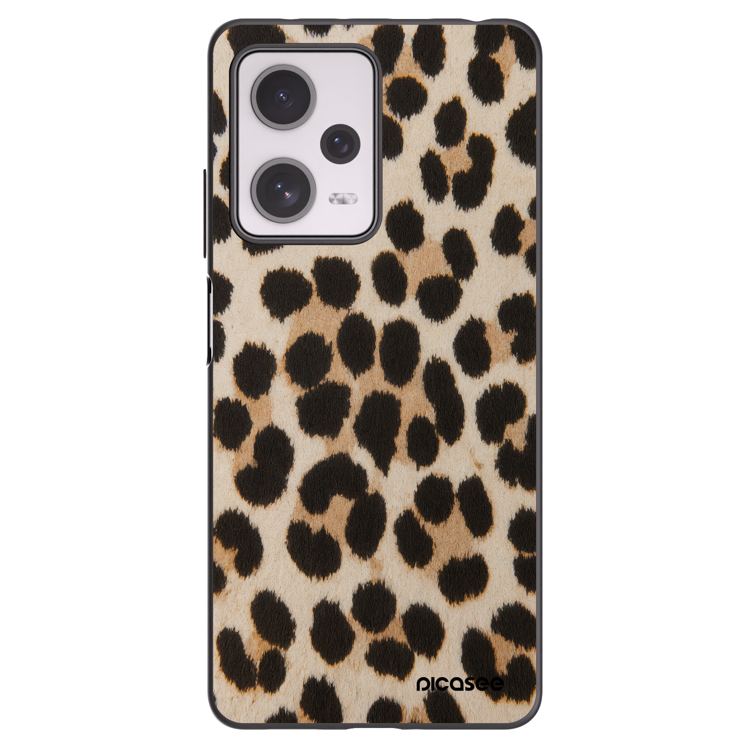 Picasee silikonowe czarne etui na Xiaomi Redmi Note 12 Pro+ 5G - Brown Tiger