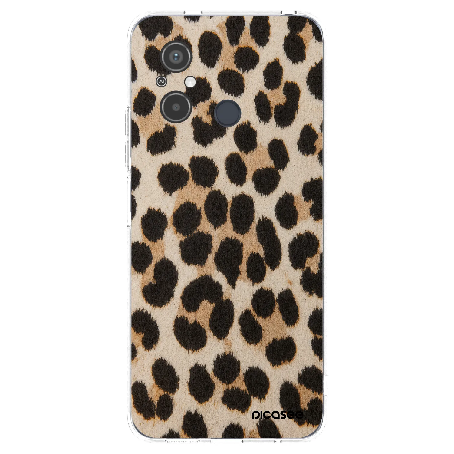 Picasee silikonowe przeźroczyste etui na Xiaomi Redmi 12C - Brown Tiger