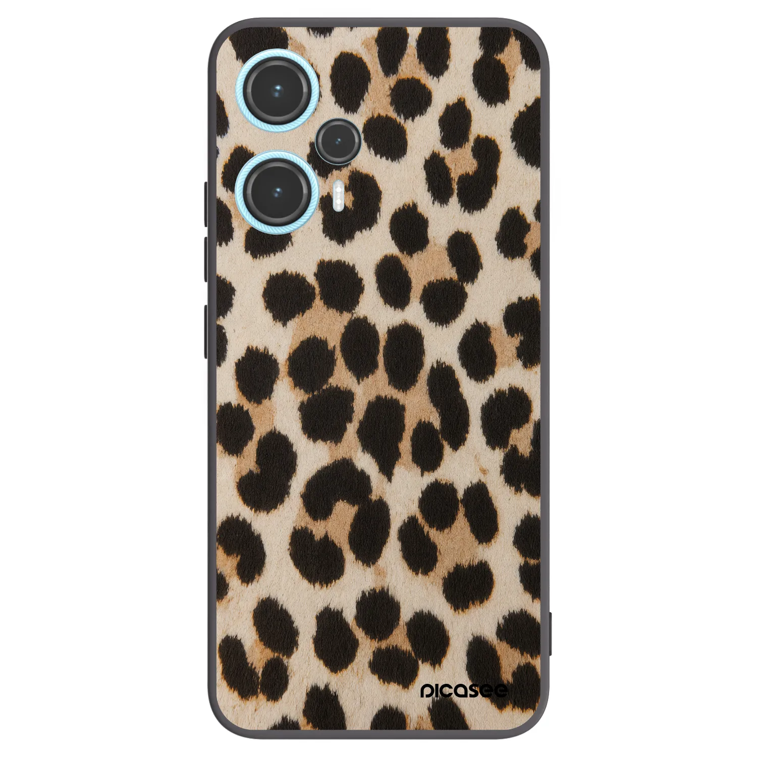 Picasee silikonowe czarne etui na Xiaomi Poco F5 - Brown Tiger
