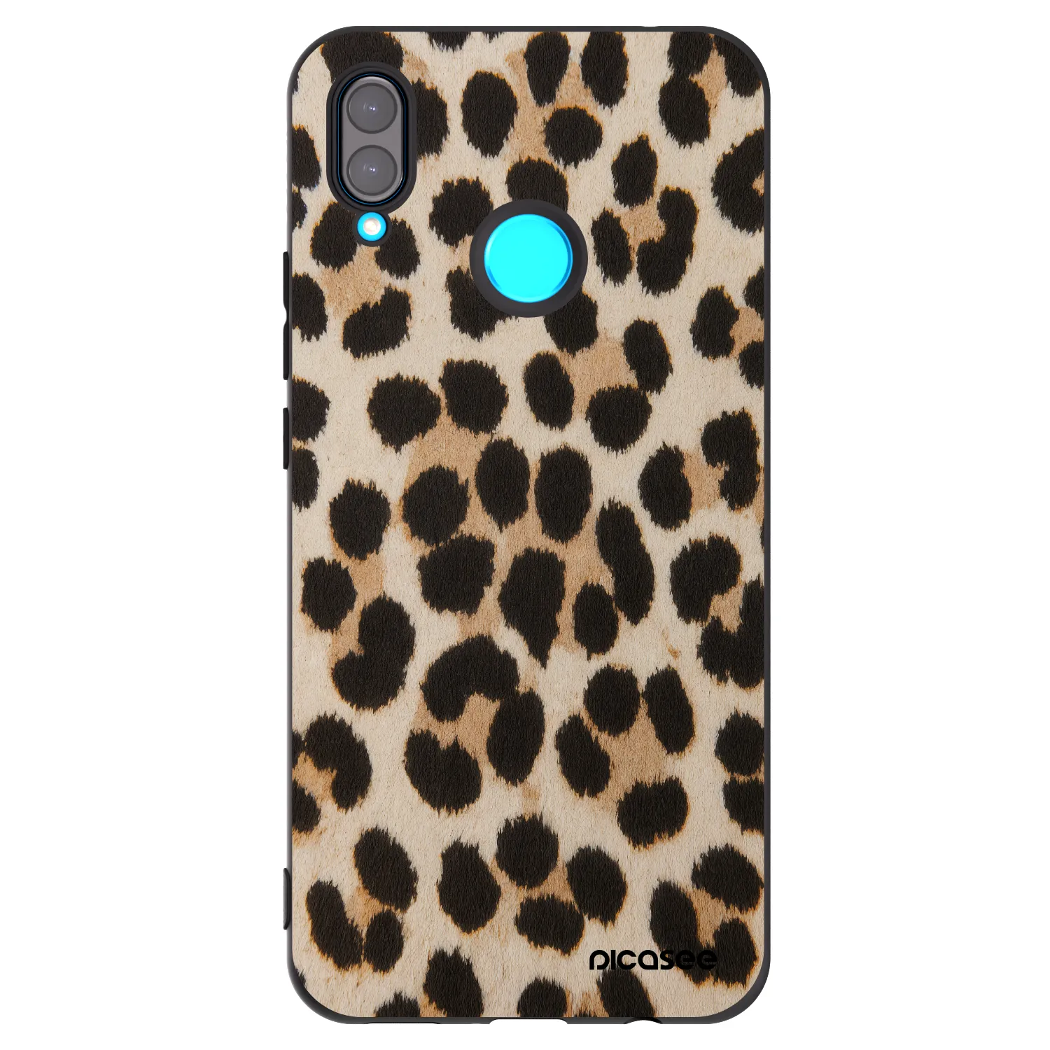 Picasee silikonowe czarne etui na Huawei Nova 3i - Brown Tiger