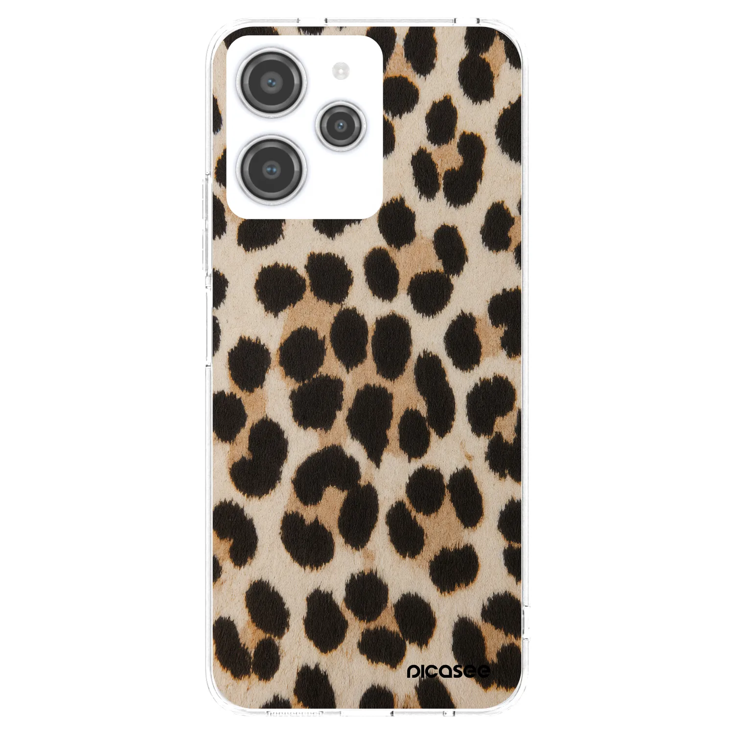 Picasee silikonowe przeźroczyste etui na Xiaomi Redmi 12 4G - Brown Tiger