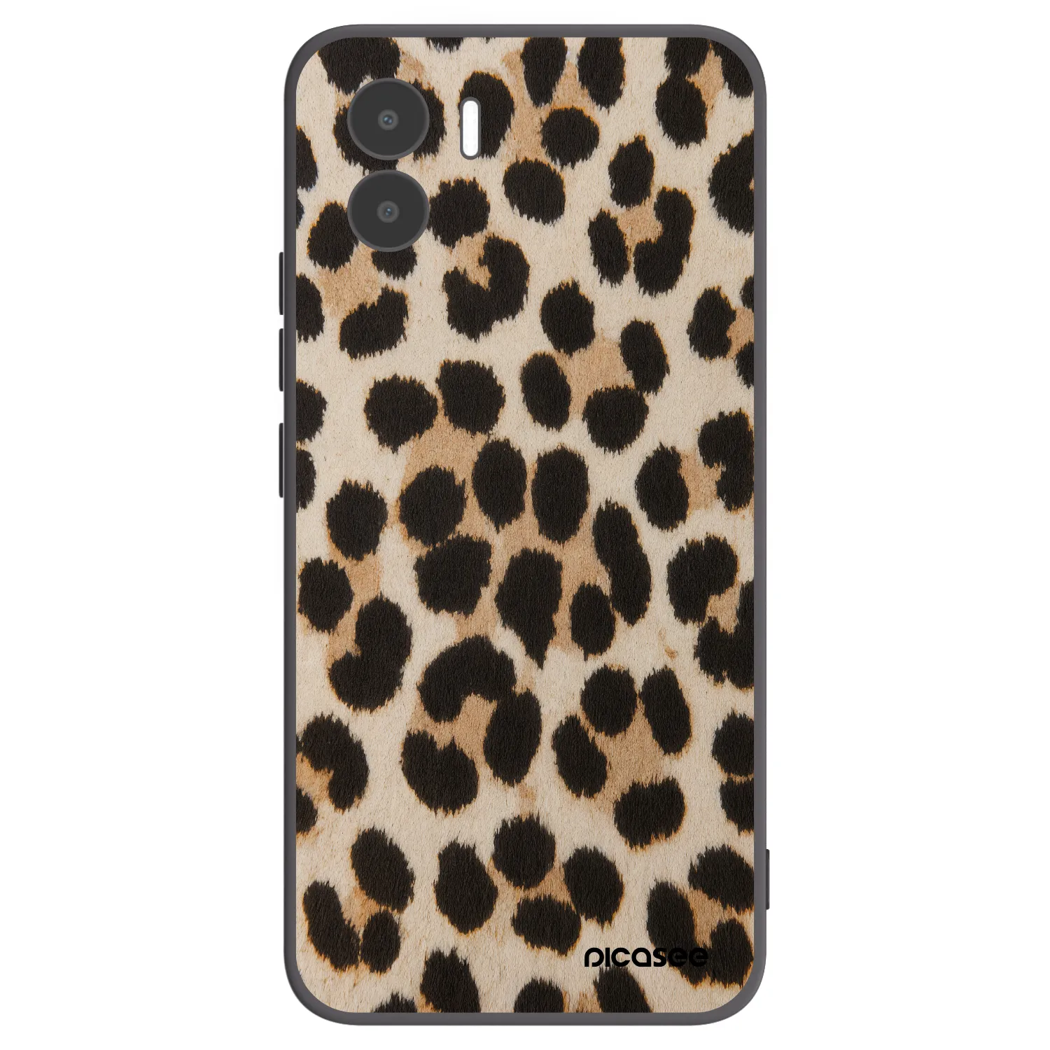 Picasee silikonowe czarne etui na Xiaomi Redmi A2 - Brown Tiger
