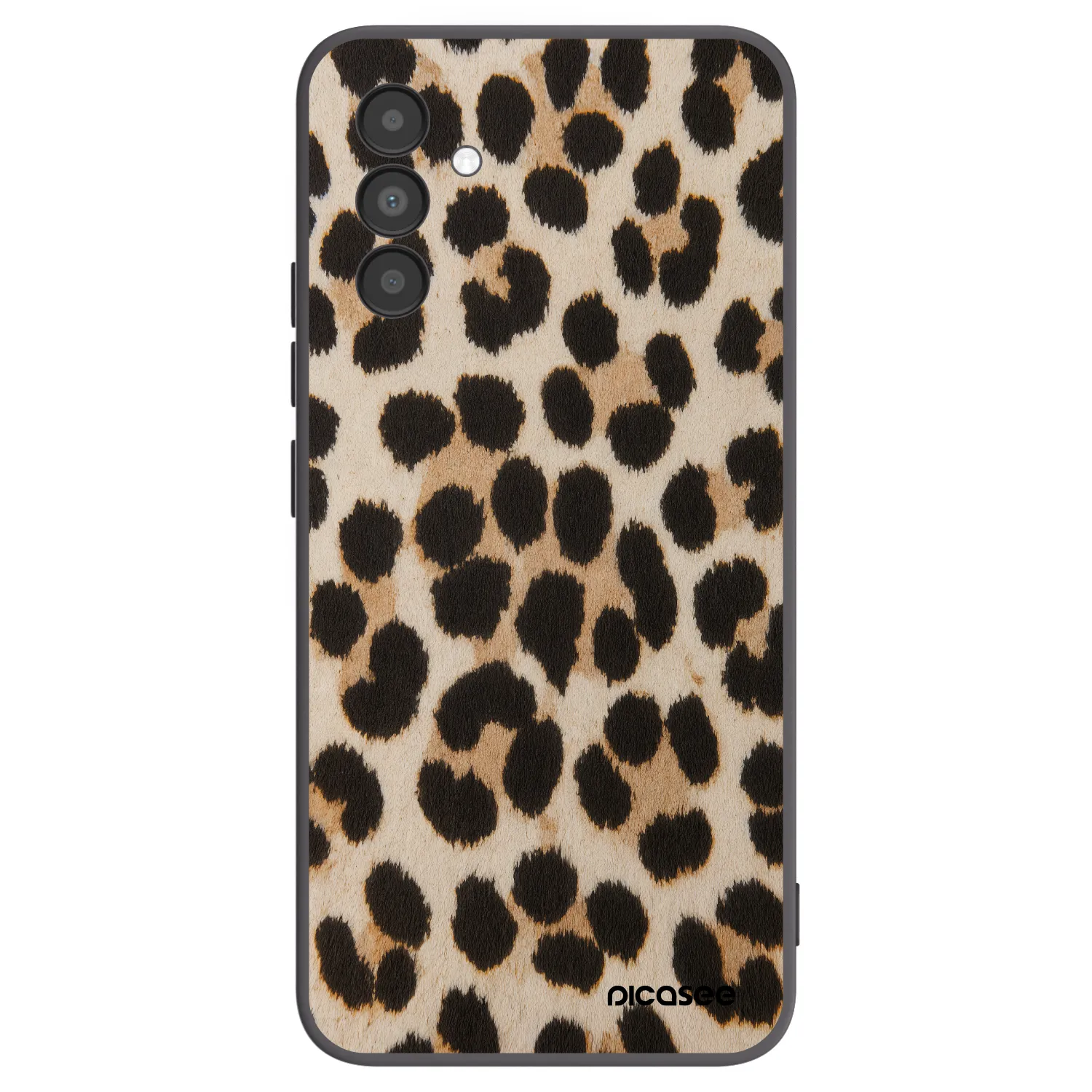Picasee silikonowe czarne etui na Samsung Galaxy A04s A047F - Brown Tiger