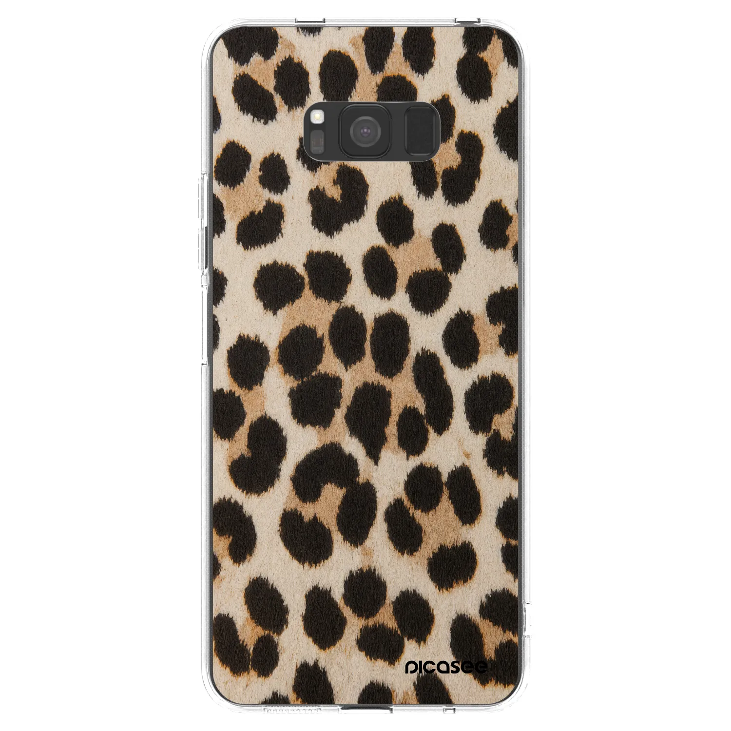 Picasee silikonowe przeźroczyste etui na Samsung Galaxy S8 G950F - Brown Tiger