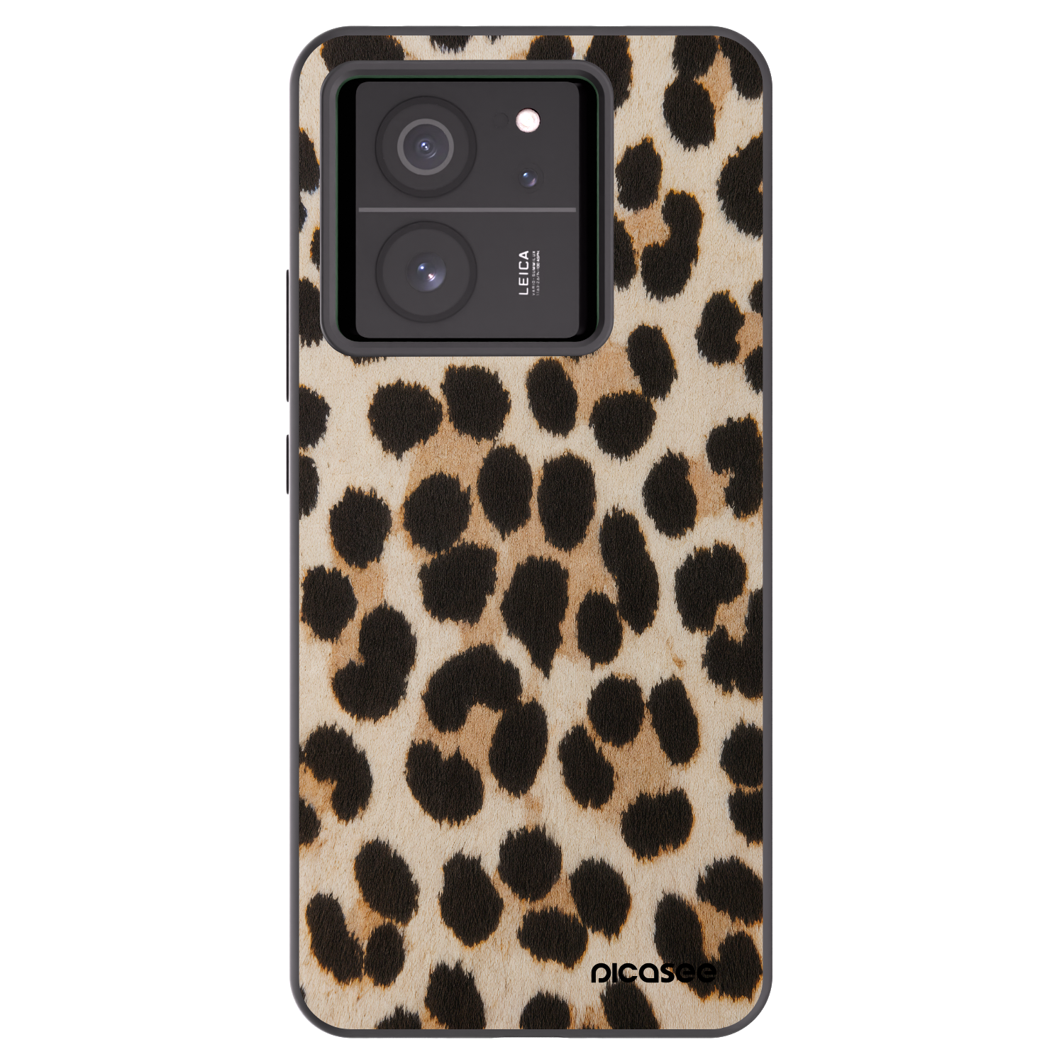 Picasee silikonowe czarne etui na Xiaomi 13T - Brown Tiger