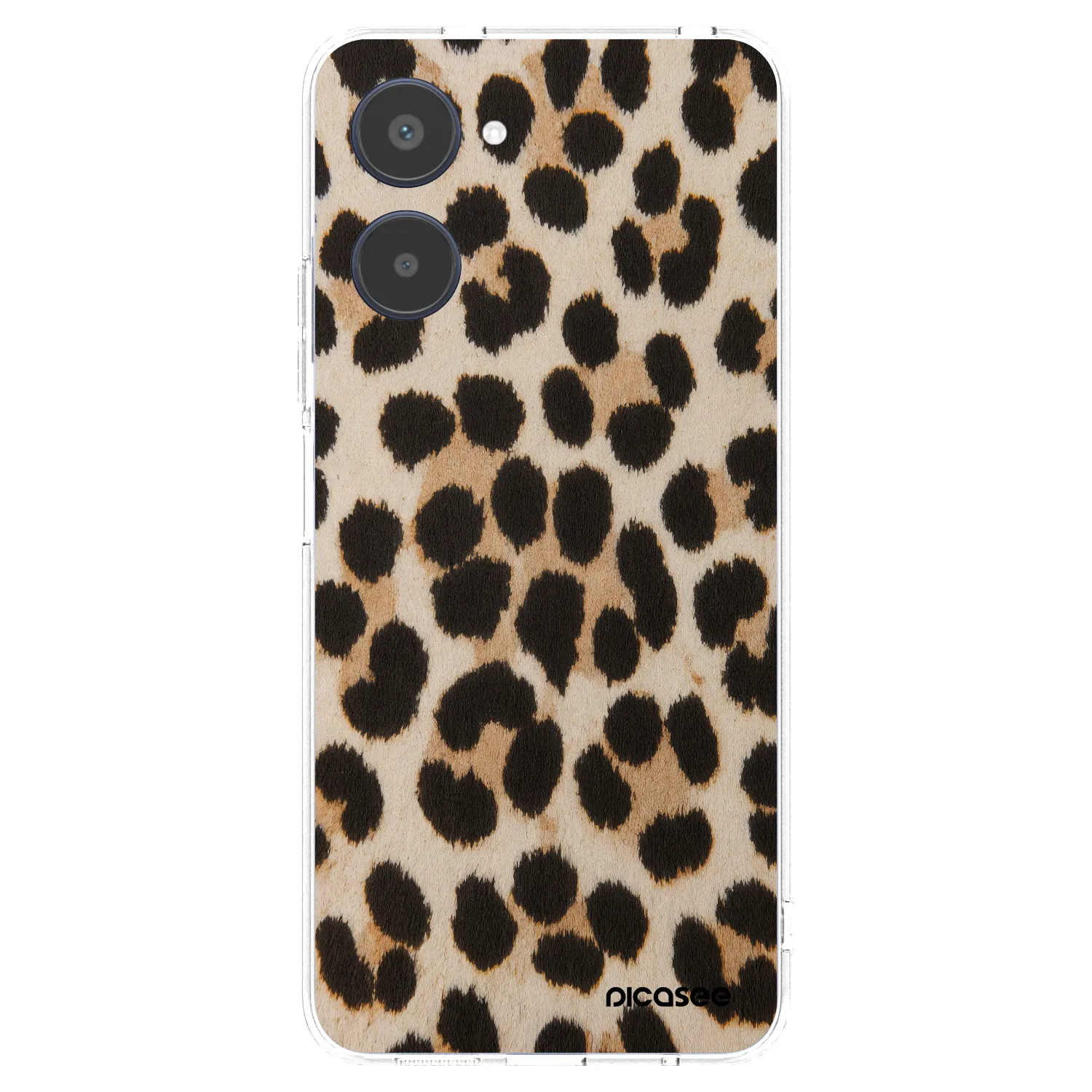 Picasee silikonowe przeźroczyste etui na Realme 10 4G - Brown Tiger